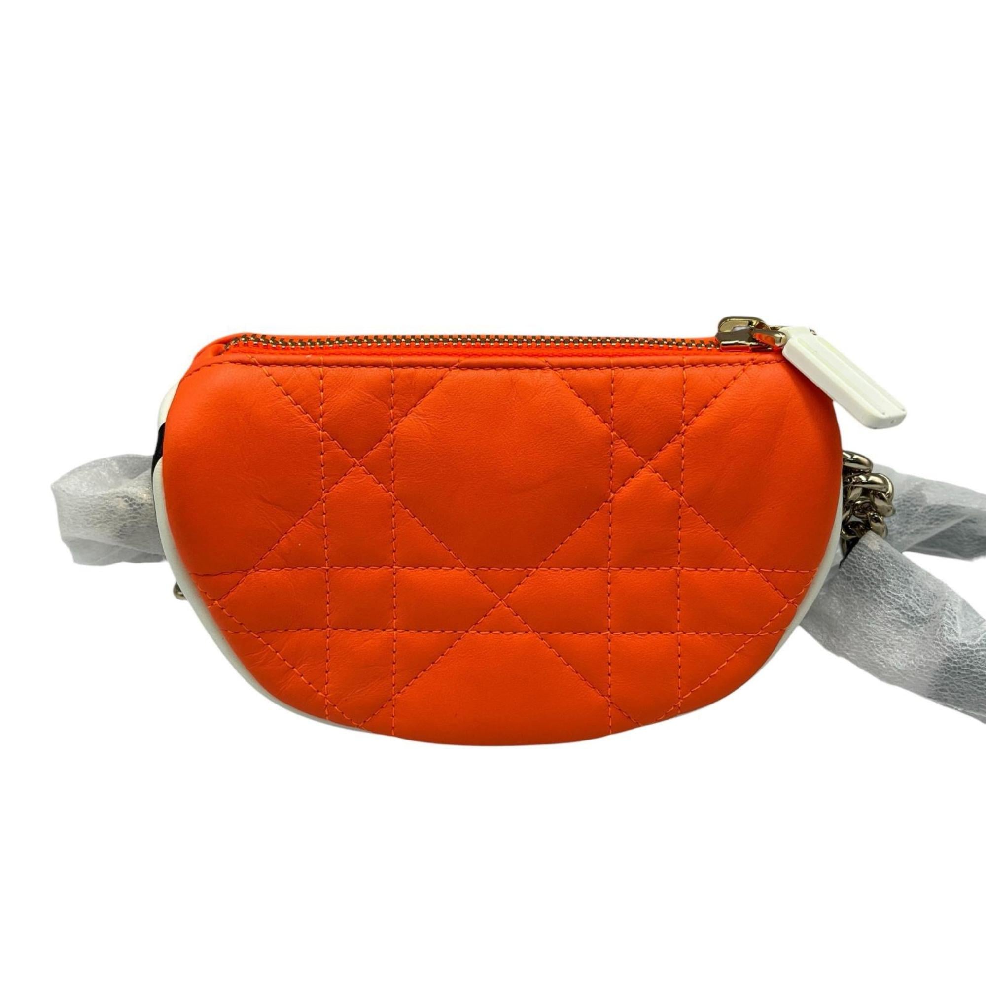 Christian Dior Orange Leather Shoulder Bag (Pre-Owned)