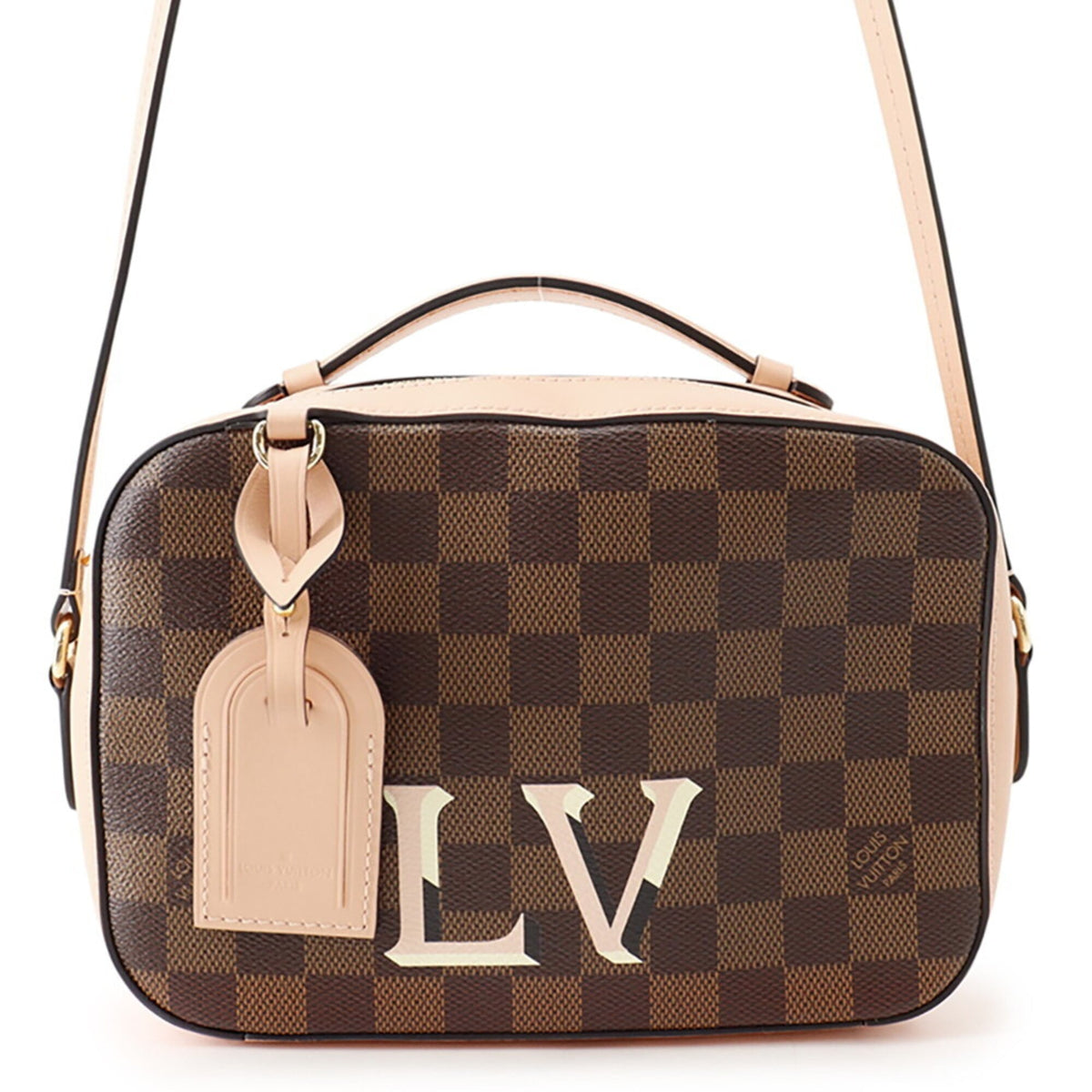 Louis Vuitton Damier Damier Canvas Ebene Damier Canvas Handbag Pouch (Pre-Owned)