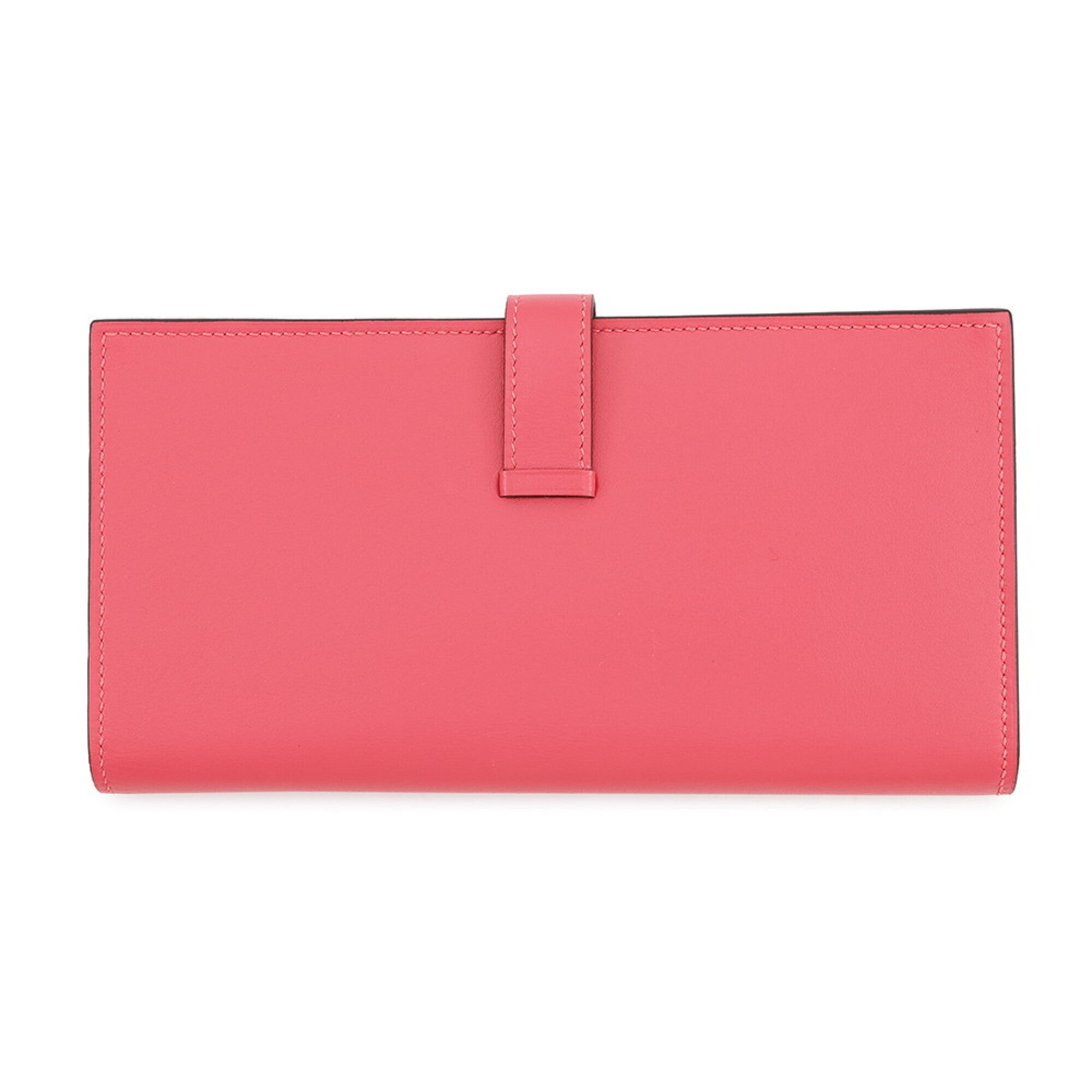Hermes Tadelakt Leather Long Wallet (Bi-Fold) (Pre-Owned)