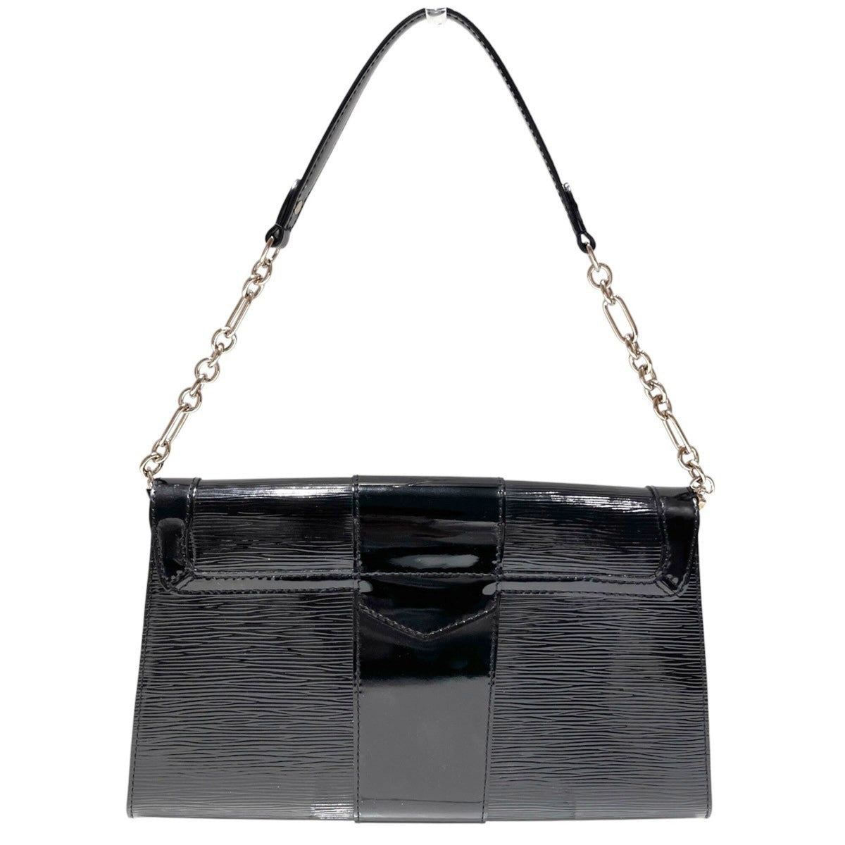 Louis Vuitton Noir Patent Leather Pochette Shoulder Bag (Pre-Owned)