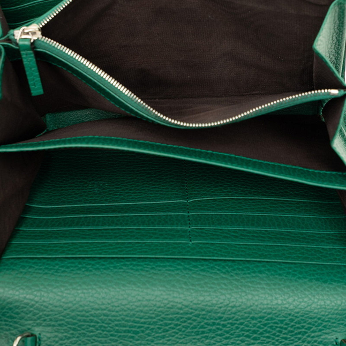 Gucci Green Leather Shoulder Bag (Pre-Owned)