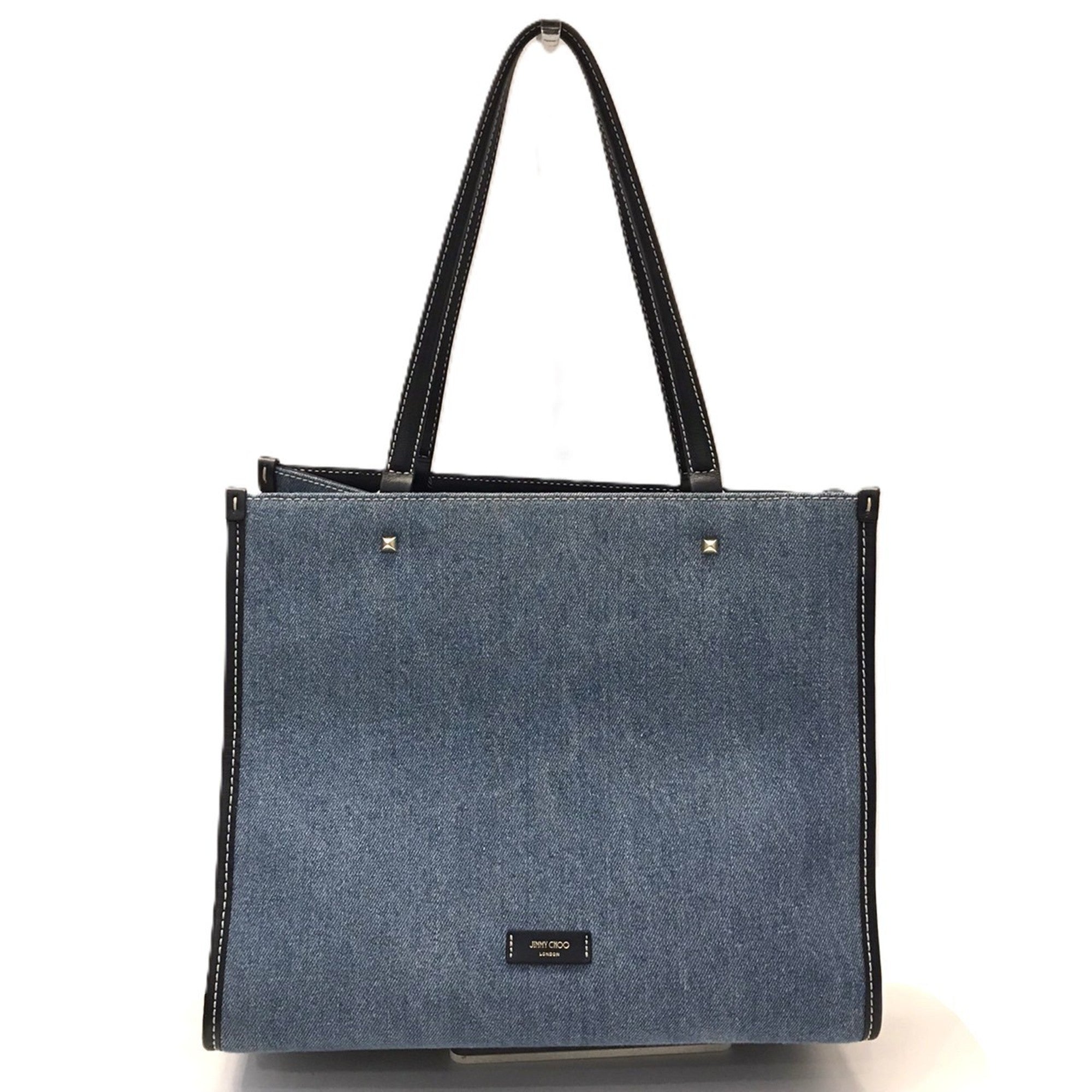 Jimmy Choo Denim Leather Tote Bag (Pre-Owned)