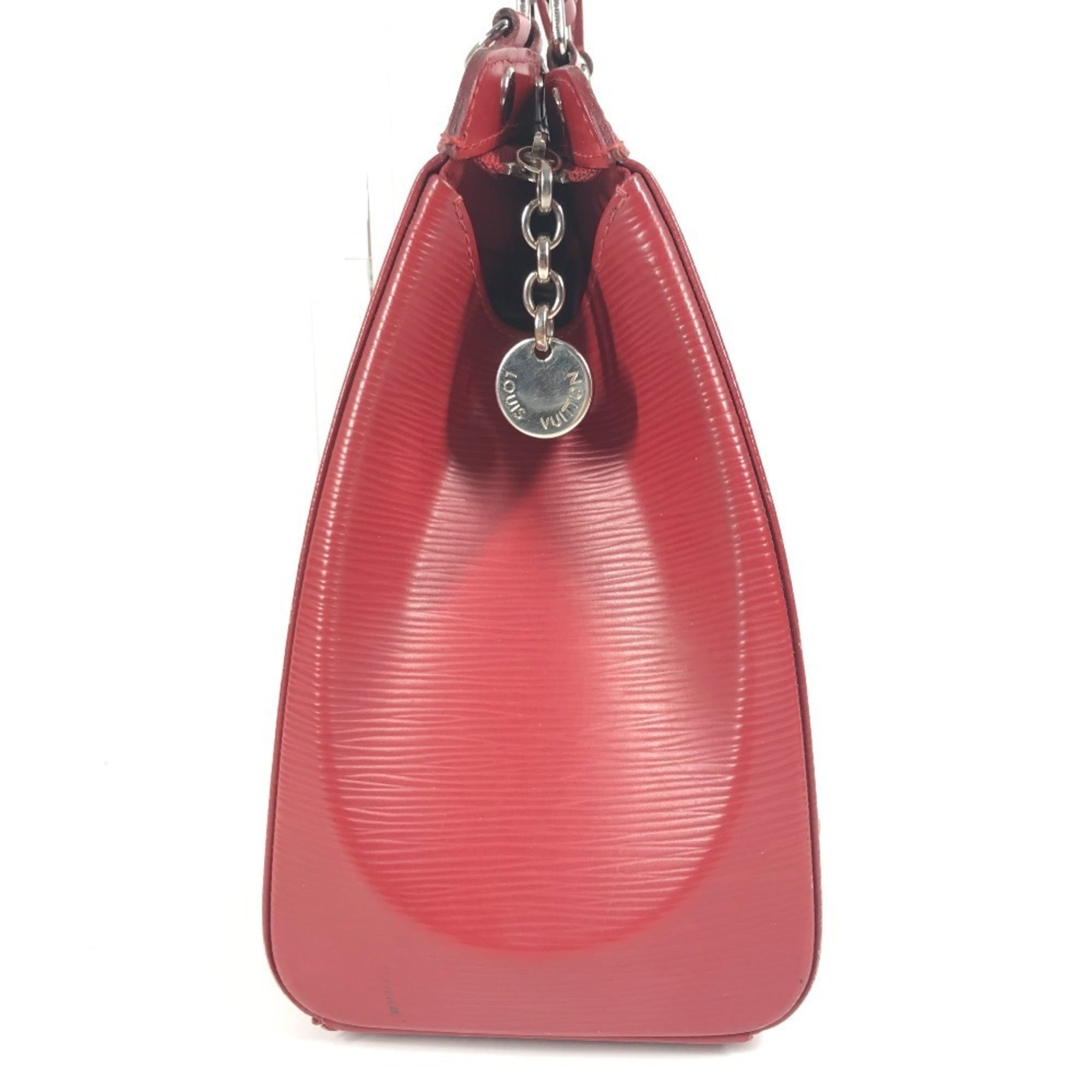 Louis Vuitton Carmine Red Color Epi Leather Handbag Shoulder Bag Tote Bag (Pre-Owned)