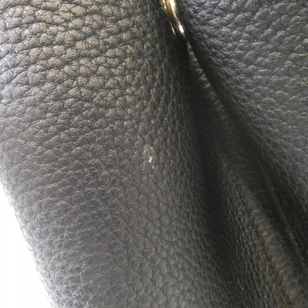 Hermes Garden Black Negonda Leather Handbag (Pre-Owned)