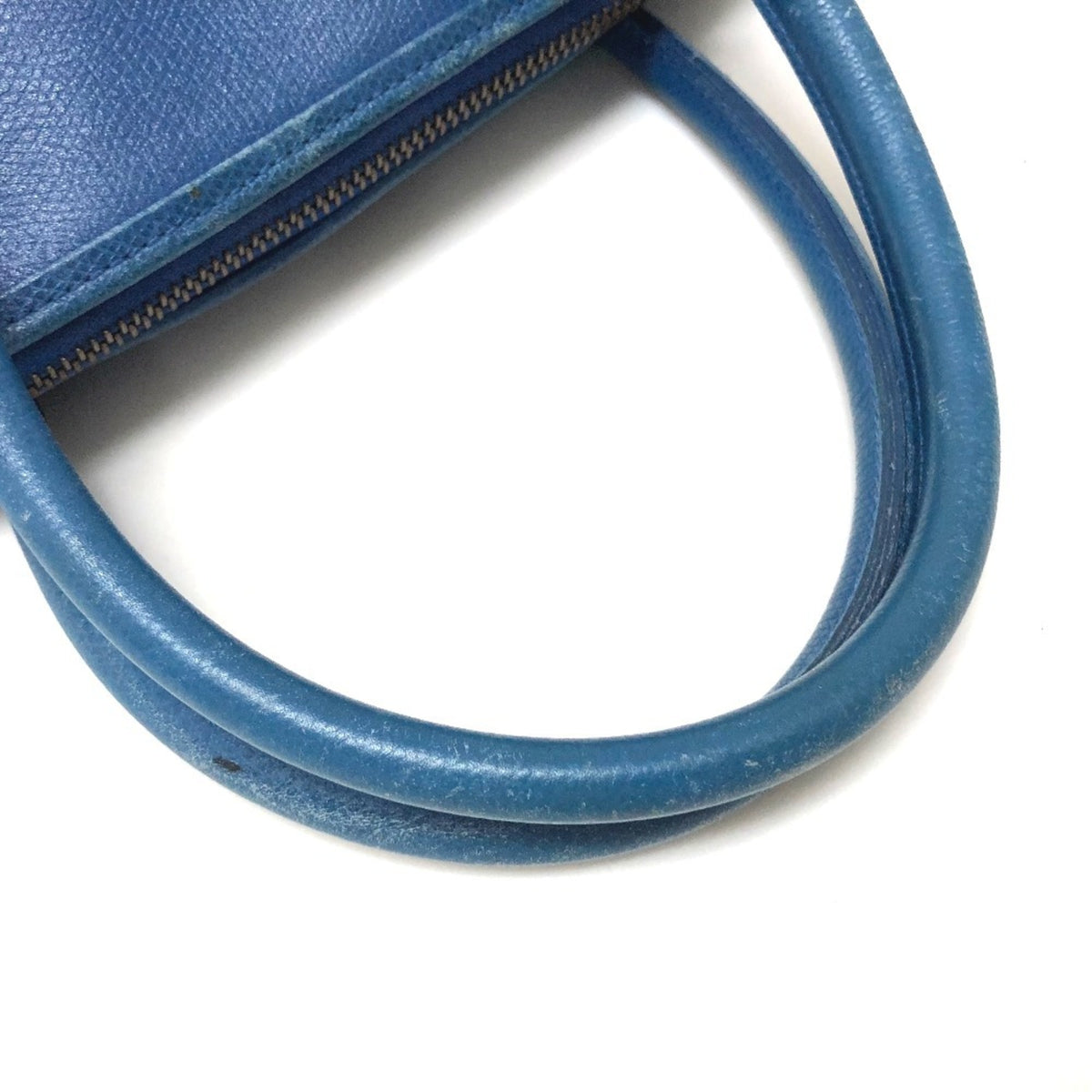 Mcm Blue Leather Handbag Shoulder Bag (Pre-Owned)