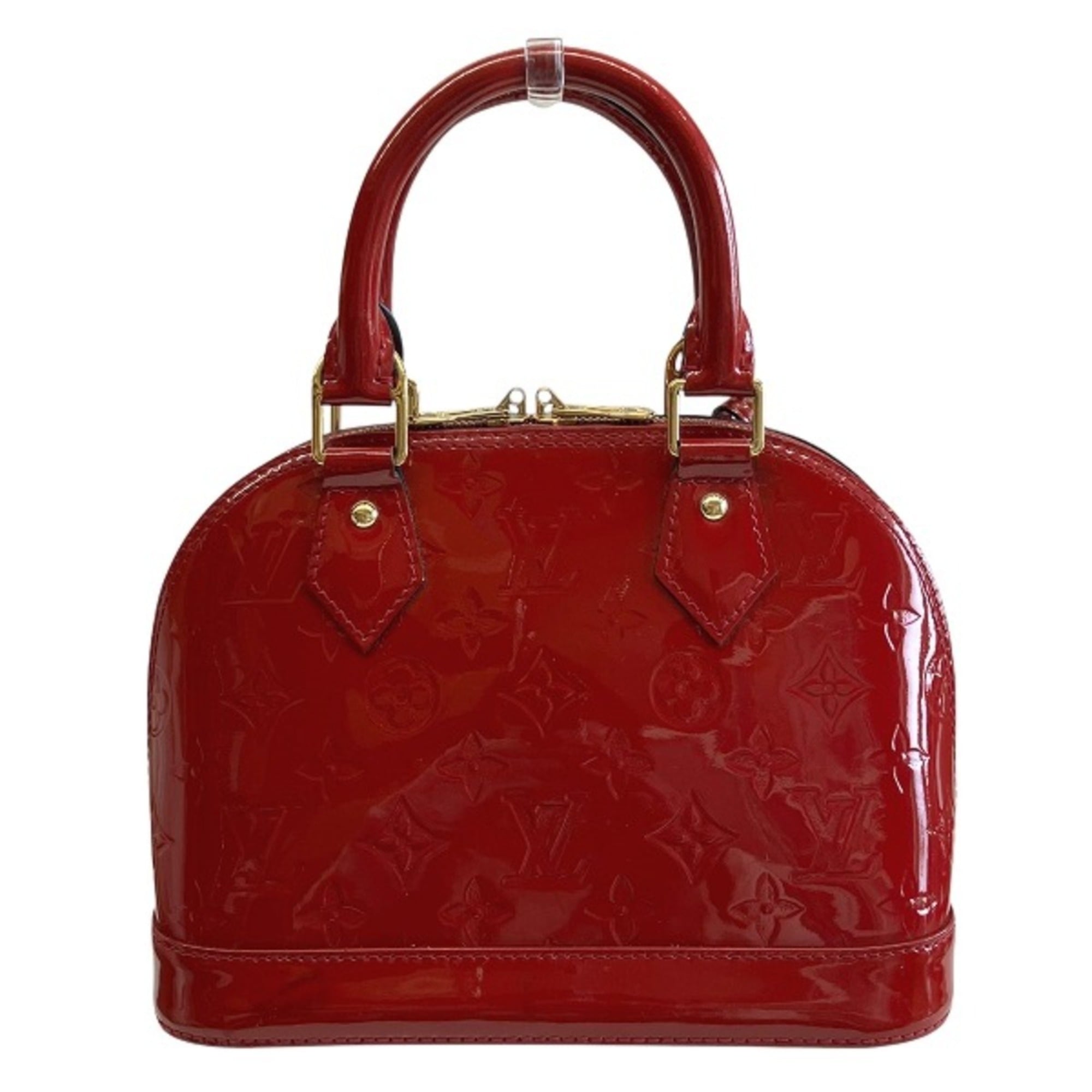Louis Vuitton Pomme D'amour Patent Leather Handbag (Pre-Owned)