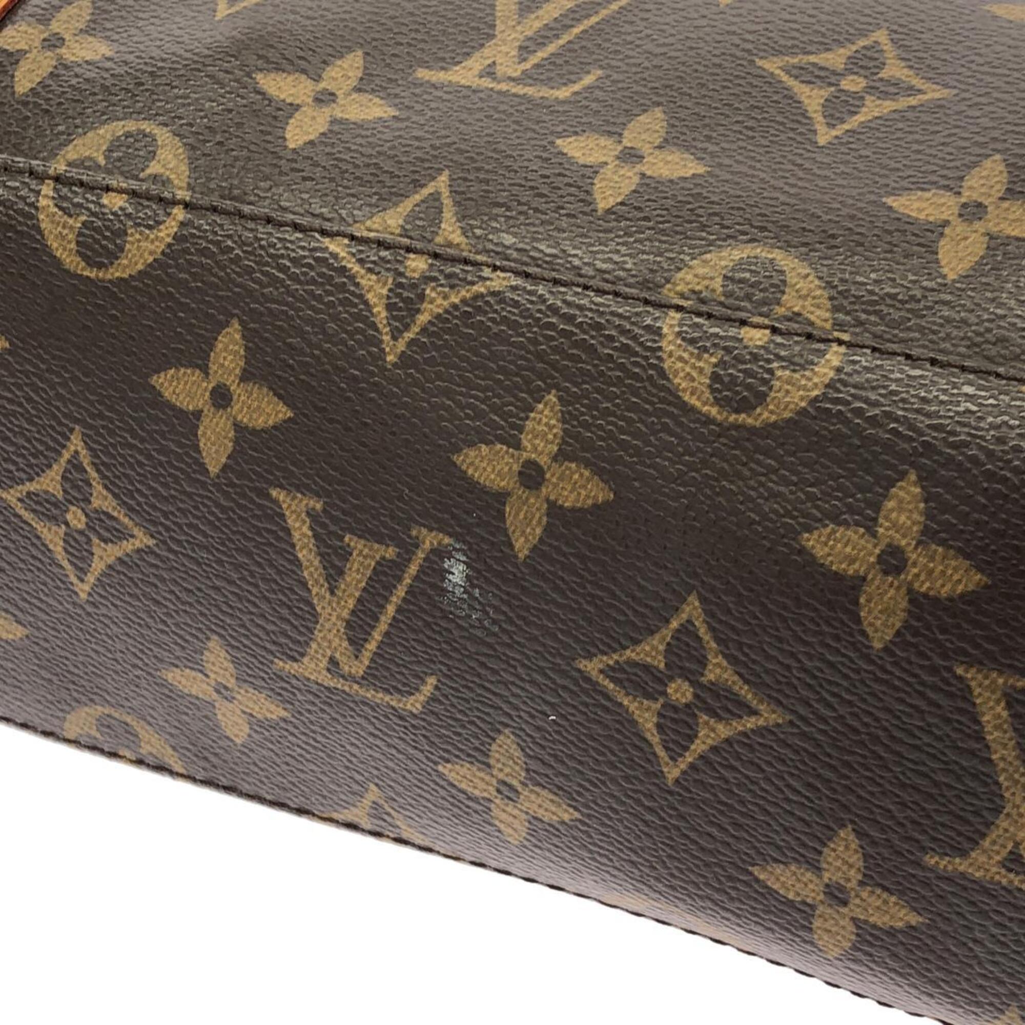 Louis Vuitton Marron Coated Canvas Handbag (Pre-Owned)