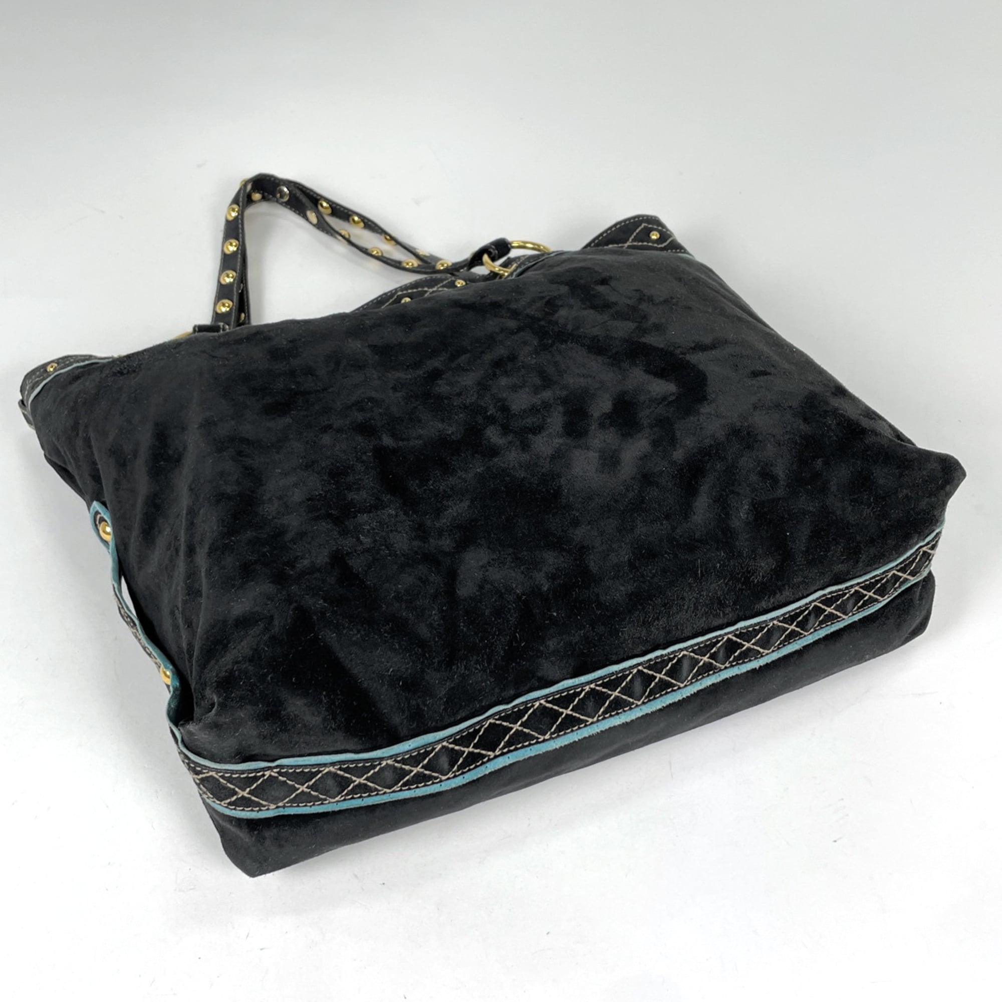 Gucci Black Suede Tote Bag (Pre-Owned)
