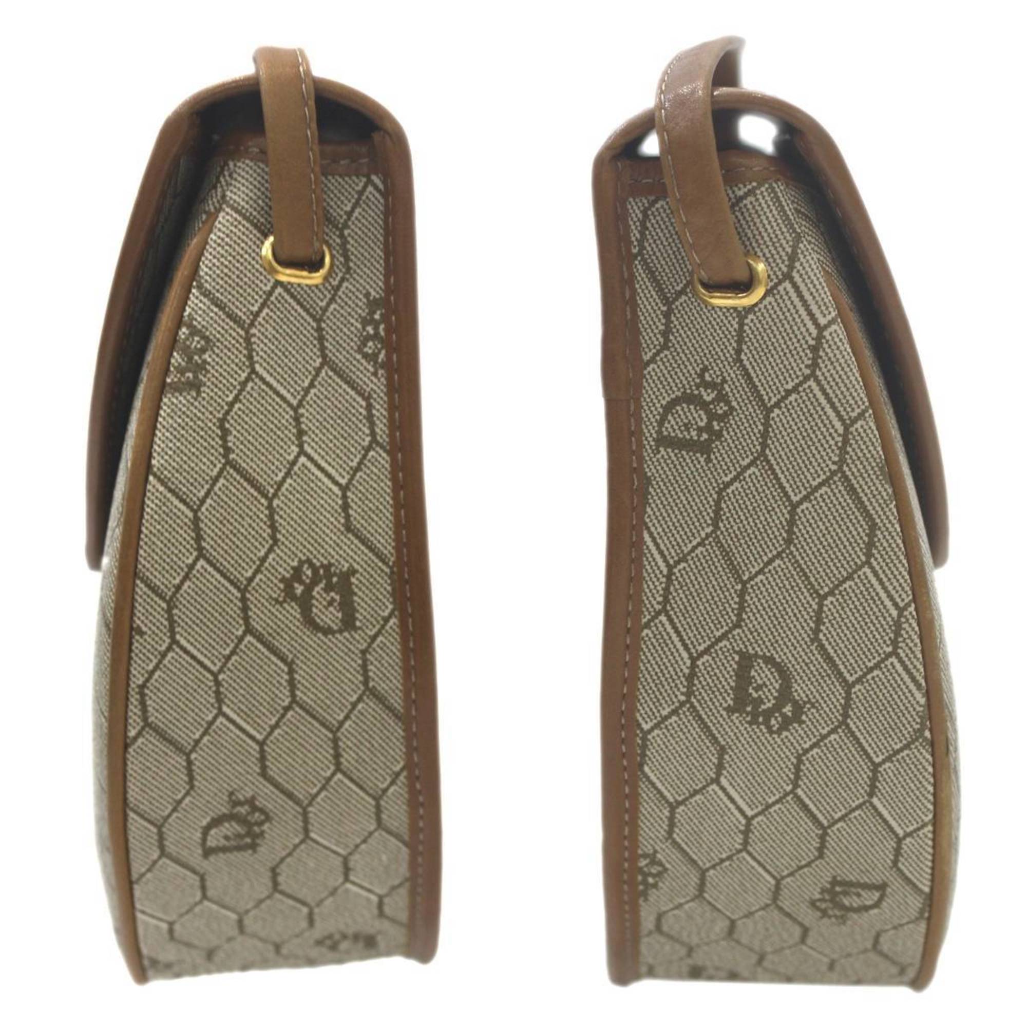 Christian Dior Beige Pvc Leather Shoulder Bag (Pre-Owned)