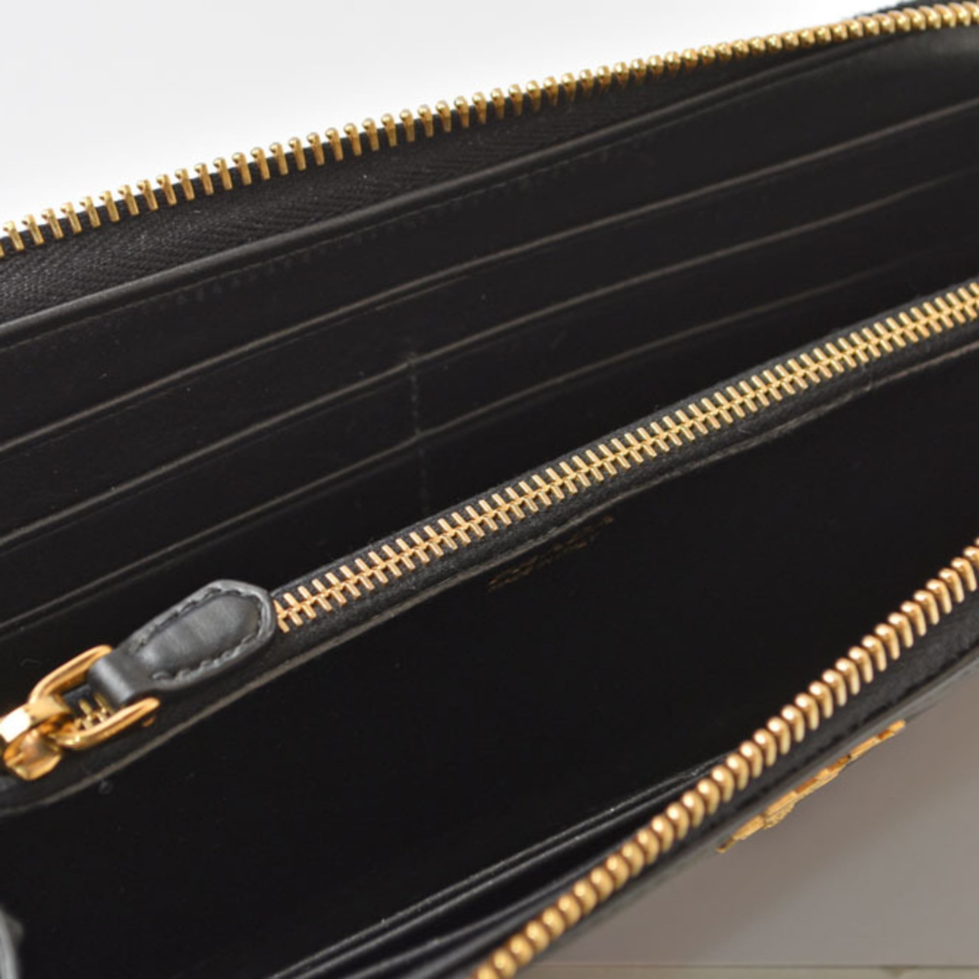 Prada Black Vitello Move Leather Coin Purse/Coin Case (Pre-Owned)
