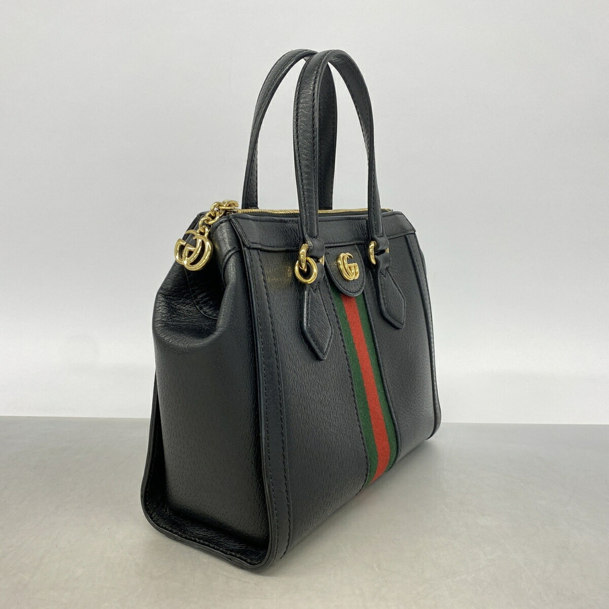 Gucci Black Leather Handbag (Pre-Owned)