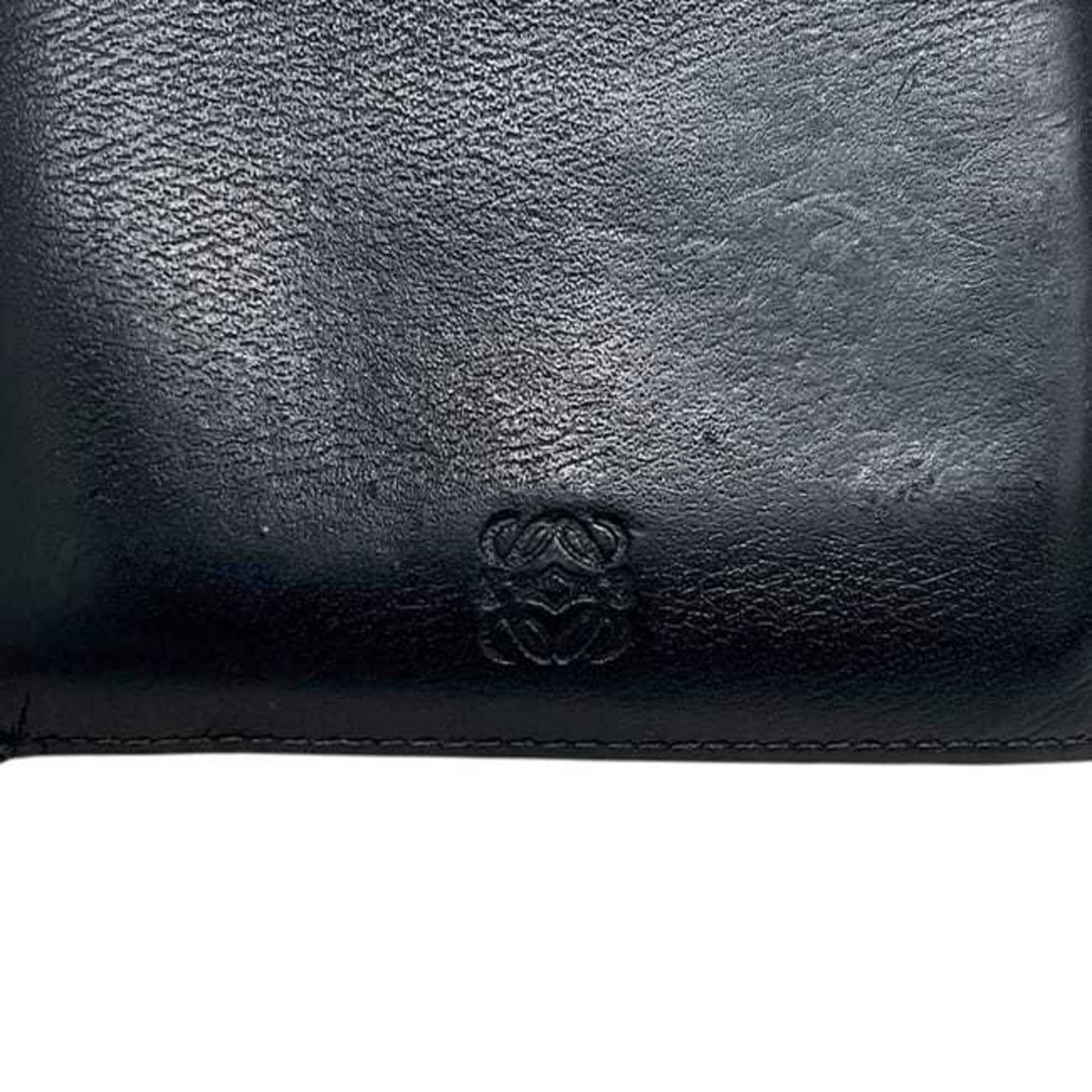 Loewe Black Leather Wallet (Bi-Fold) (Pre-Owned)