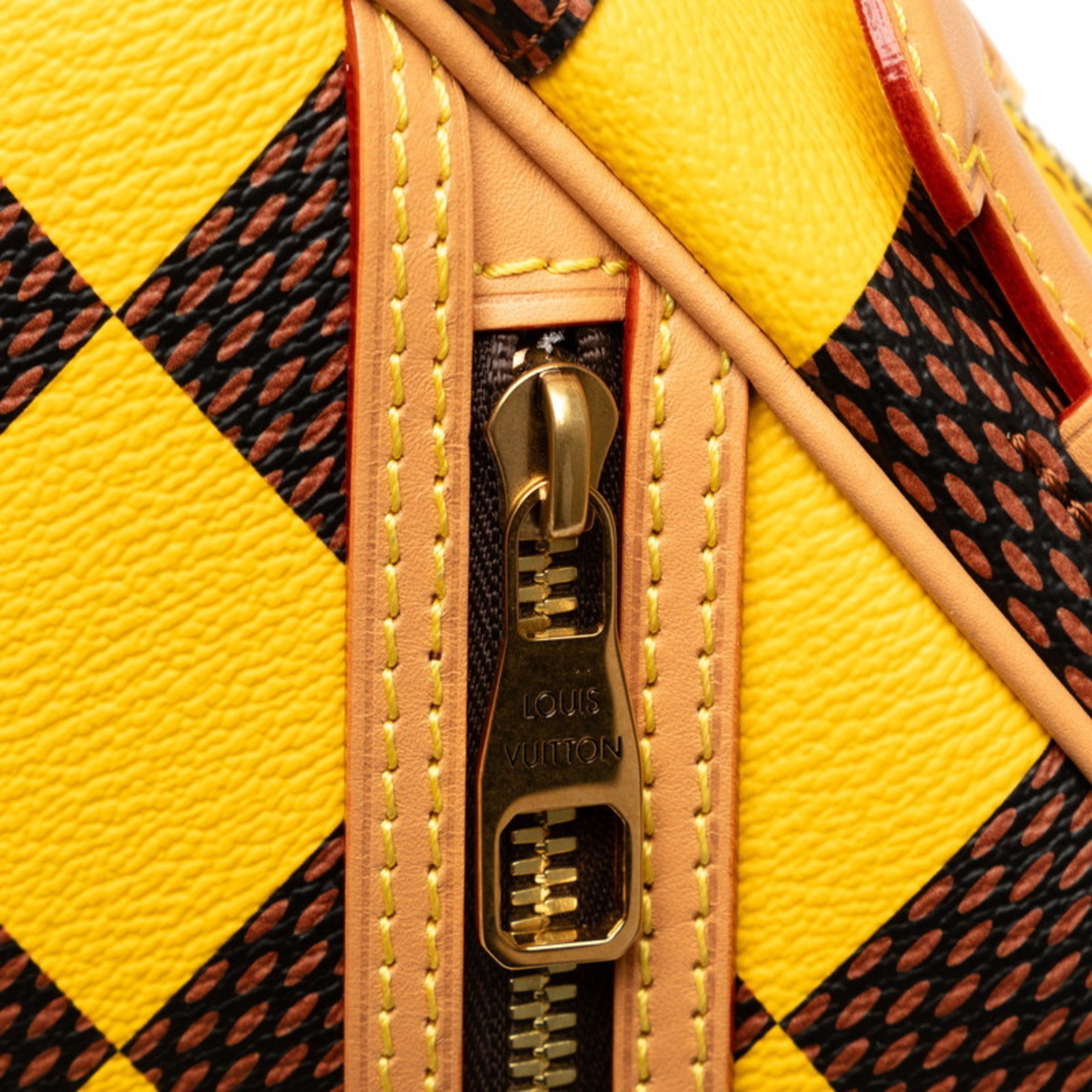 Louis Vuitton Yellow Pvc Leather Shoulder Bag (Pre-Owned)