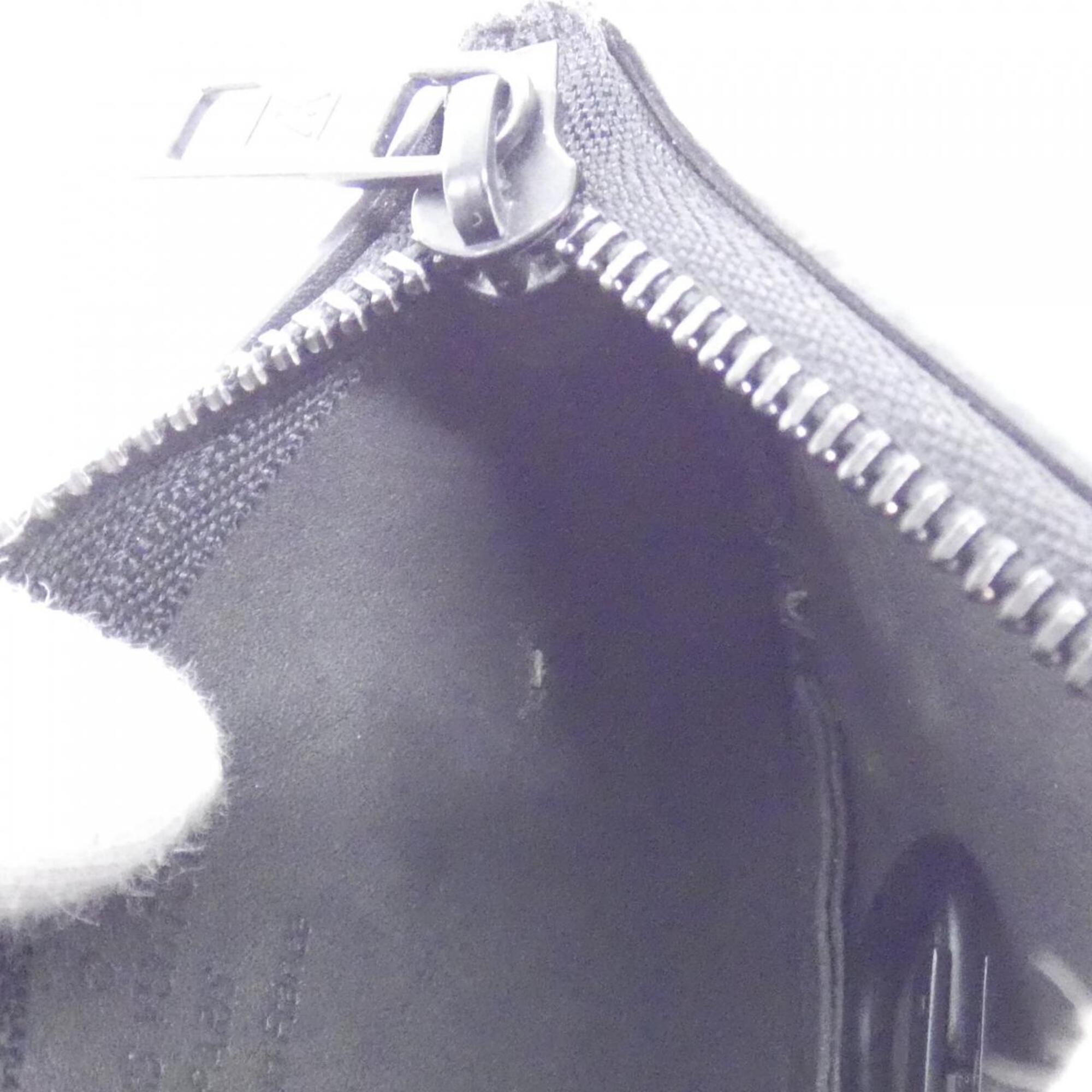 Louis Vuitton Black Leather Coin Purse/Coin Case (Pre-Owned)