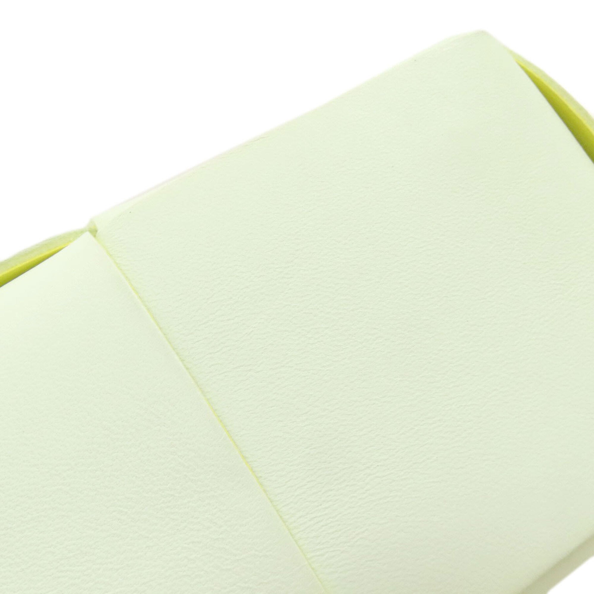 Bottega Veneta Green White Leather Handbag Pouch (Pre-Owned)