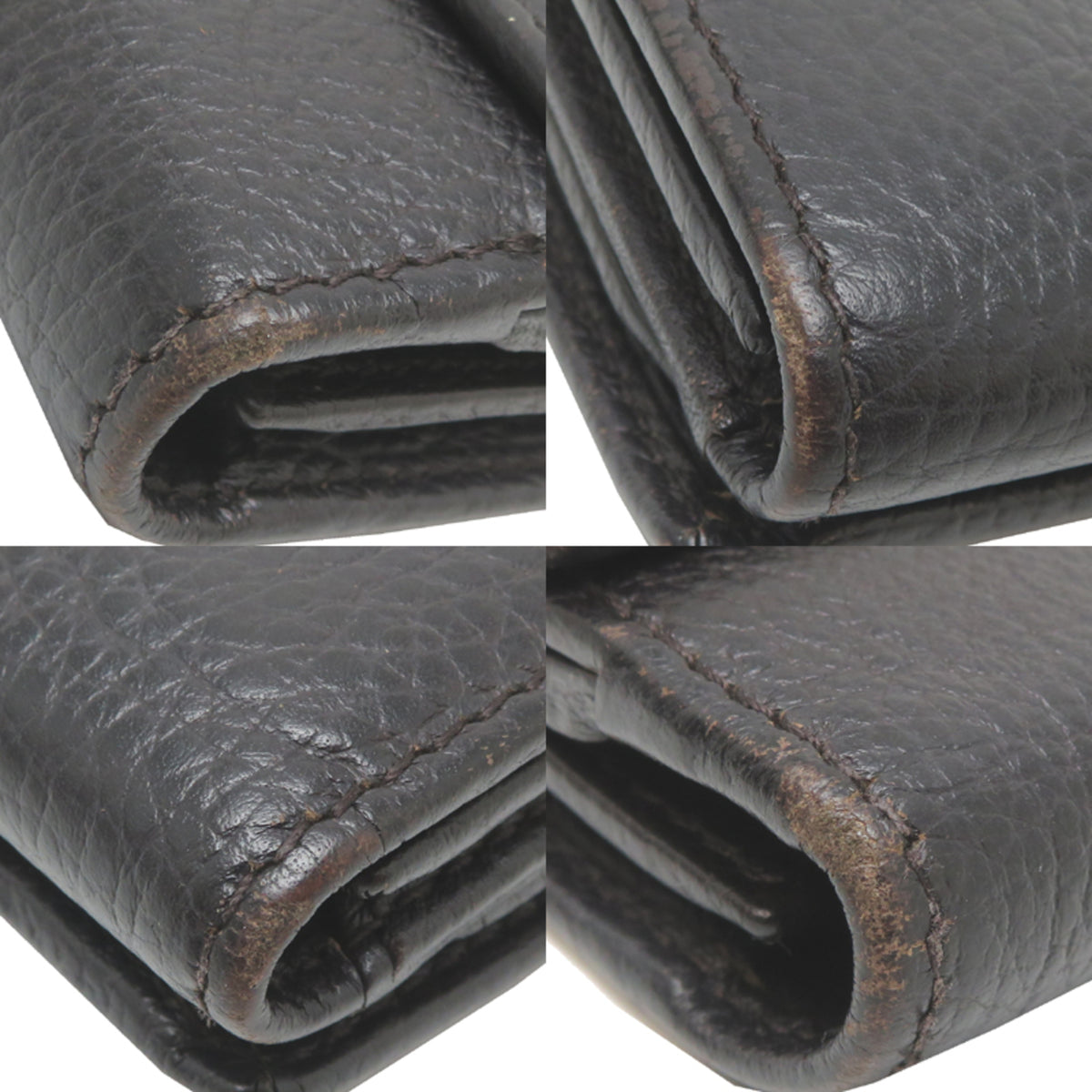Gucci Black Leather Long Wallet (Bi-Fold) (Pre-Owned)
