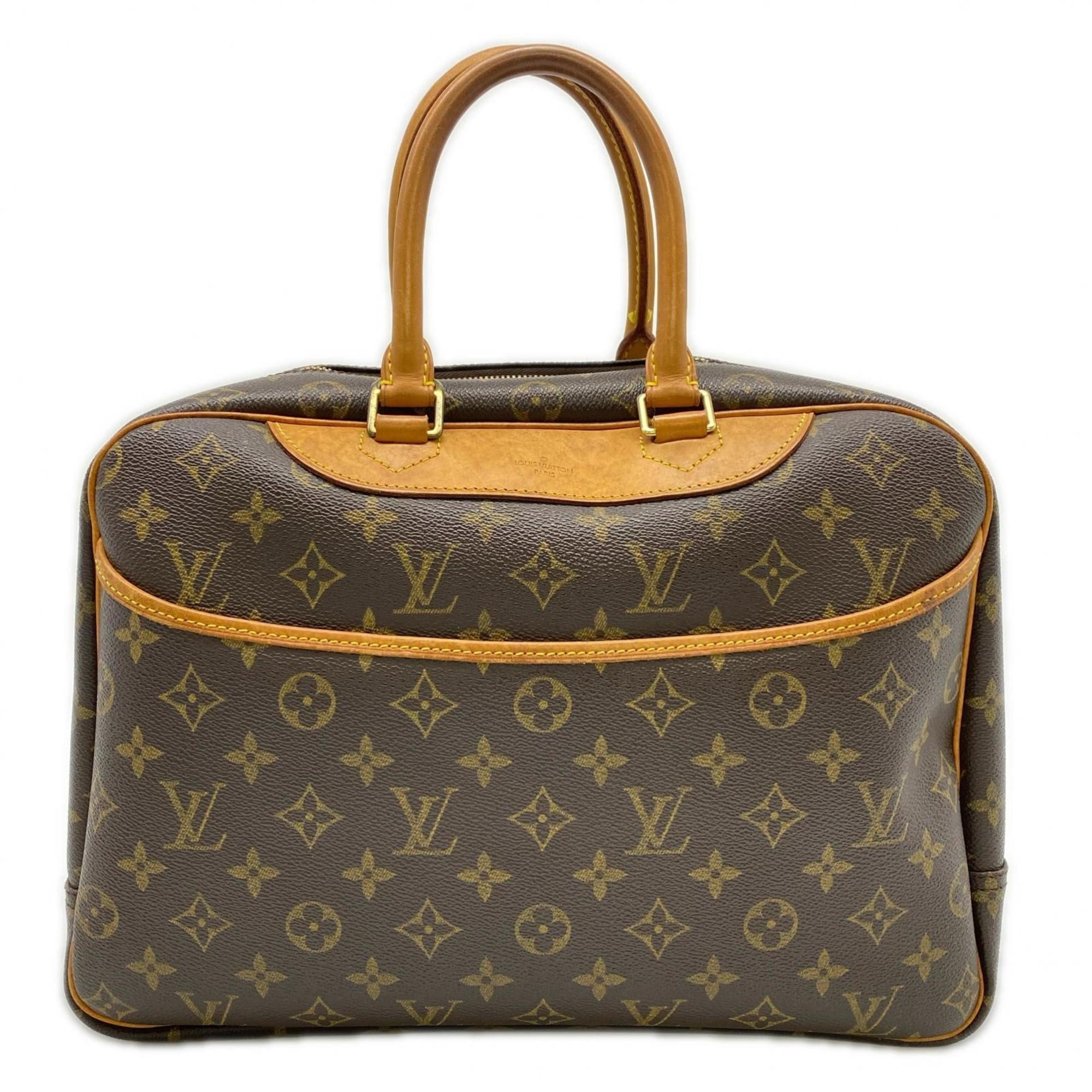 Louis Vuitton Brown Coated Canvas Leather Handbag (Pre-Owned)