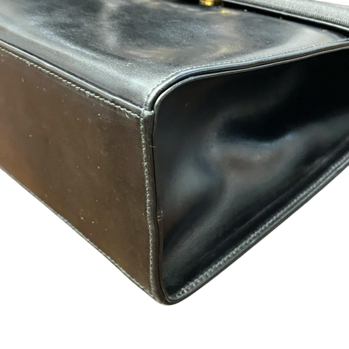 Salvatore Ferragamo Black Leather Handbag (Pre-Owned)