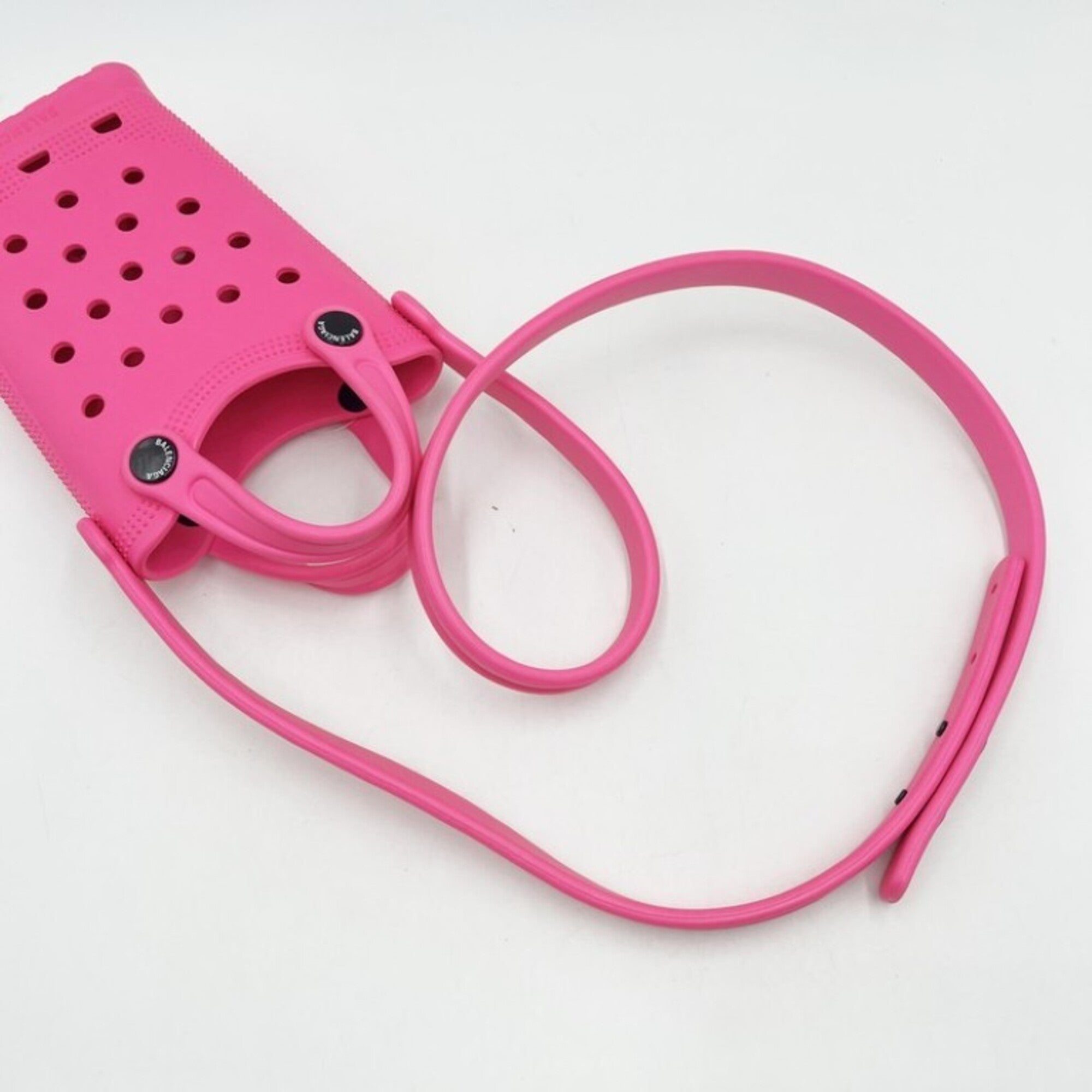 Balenciaga Pink Rubber Pochette Shoulder Bag (Pre-Owned)