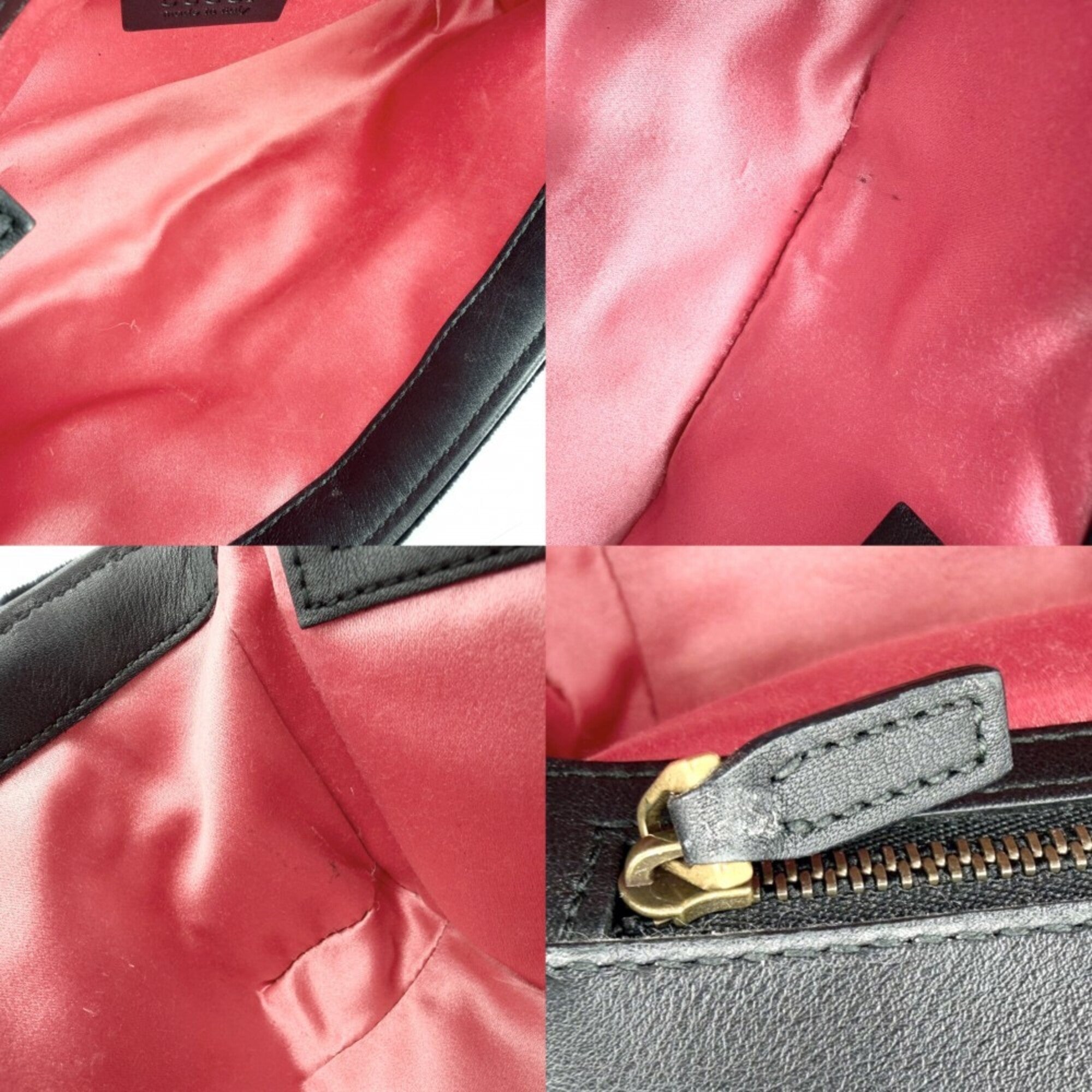Gucci Black Velvet Shoulder Bag (Pre-Owned)