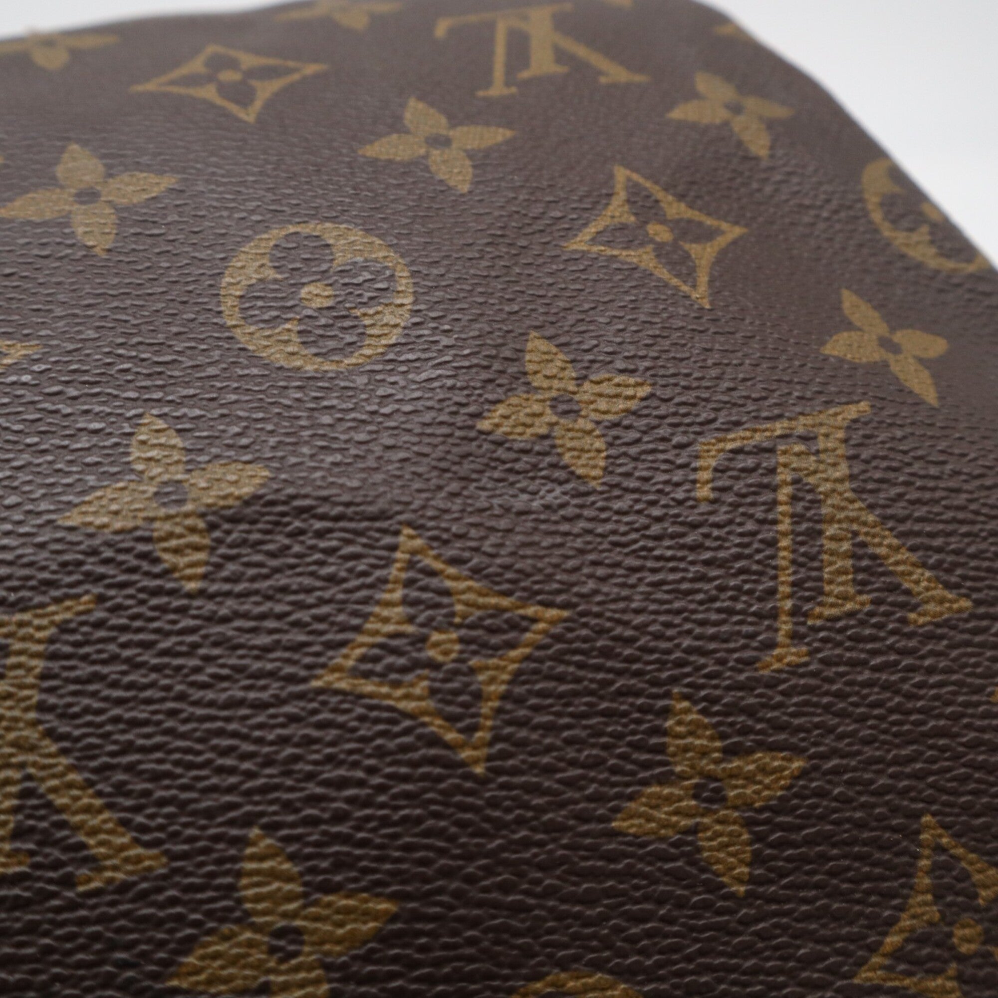 Louis Vuitton Monogram Brown Coated Canvas Leather Handbag (Pre-Owned)