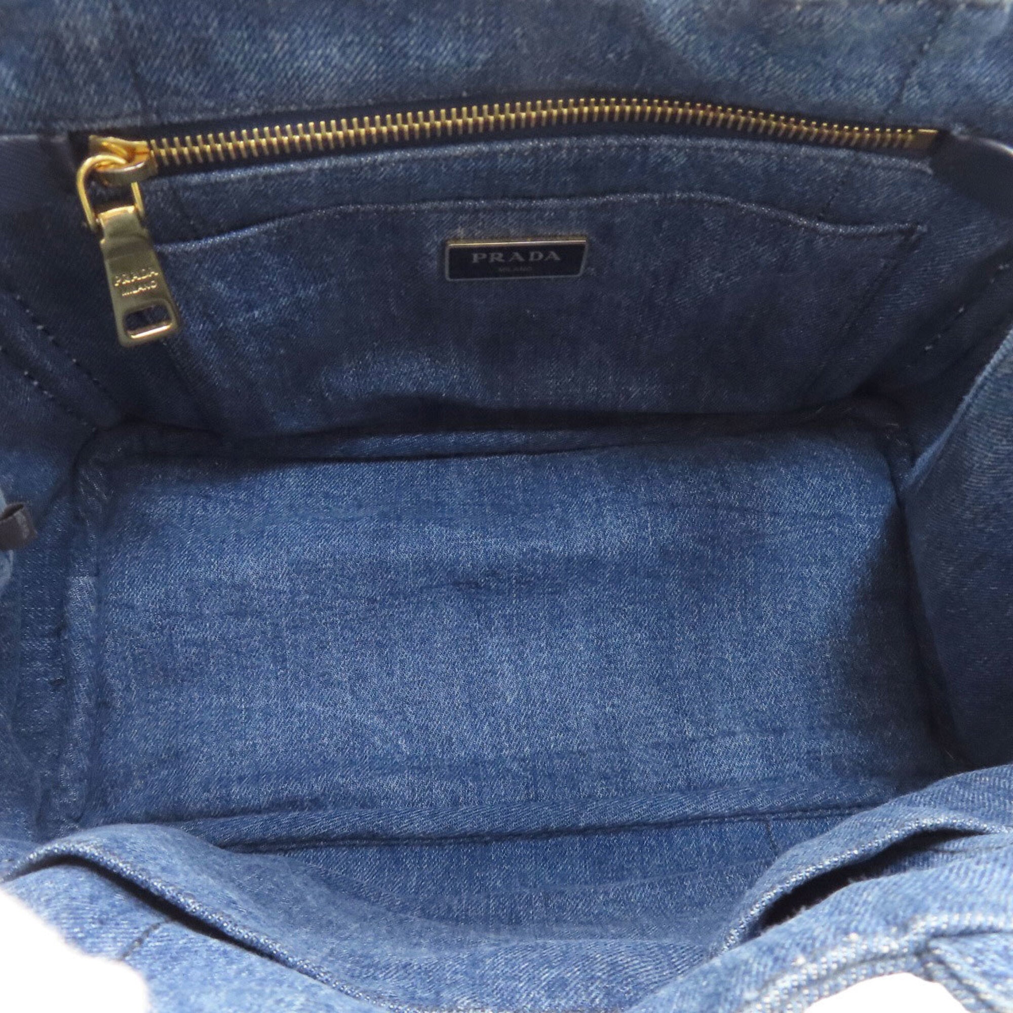 Prada Blue Denim Handbag (Pre-Owned)