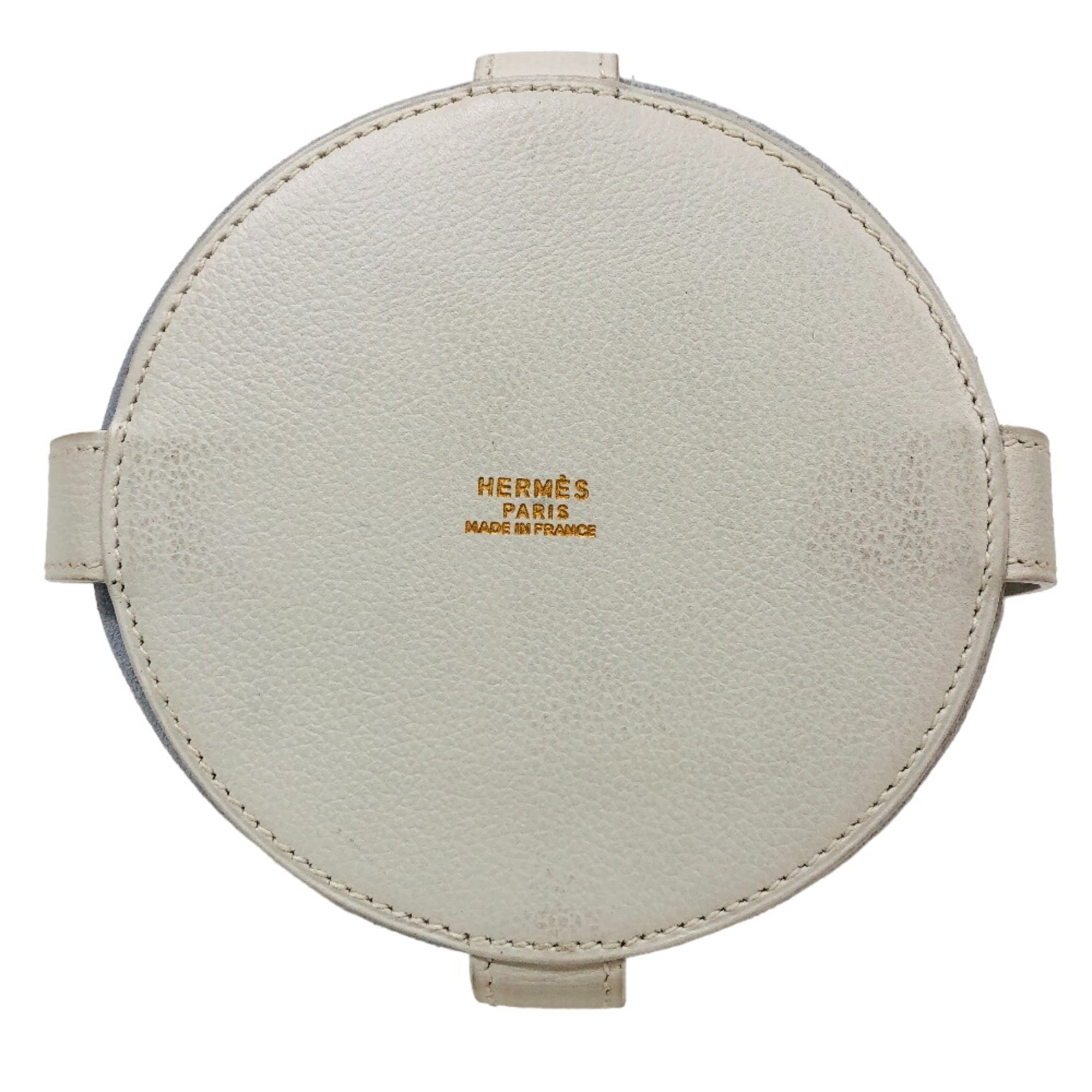 Hermes White Leather Handbag (Pre-Owned)