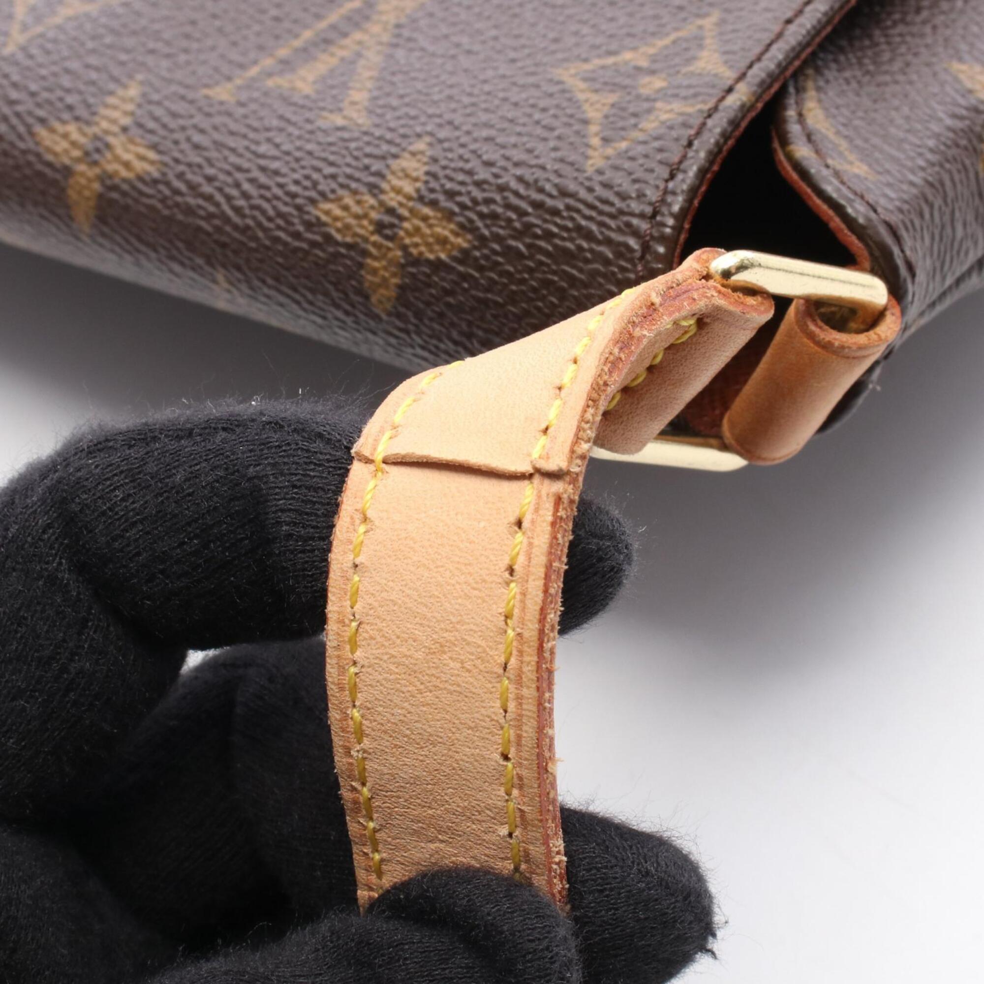 Louis Vuitton Brown Coated Canvas Pvc Monogram Leather Handbag Shoulder Bag (Pre-Owned)