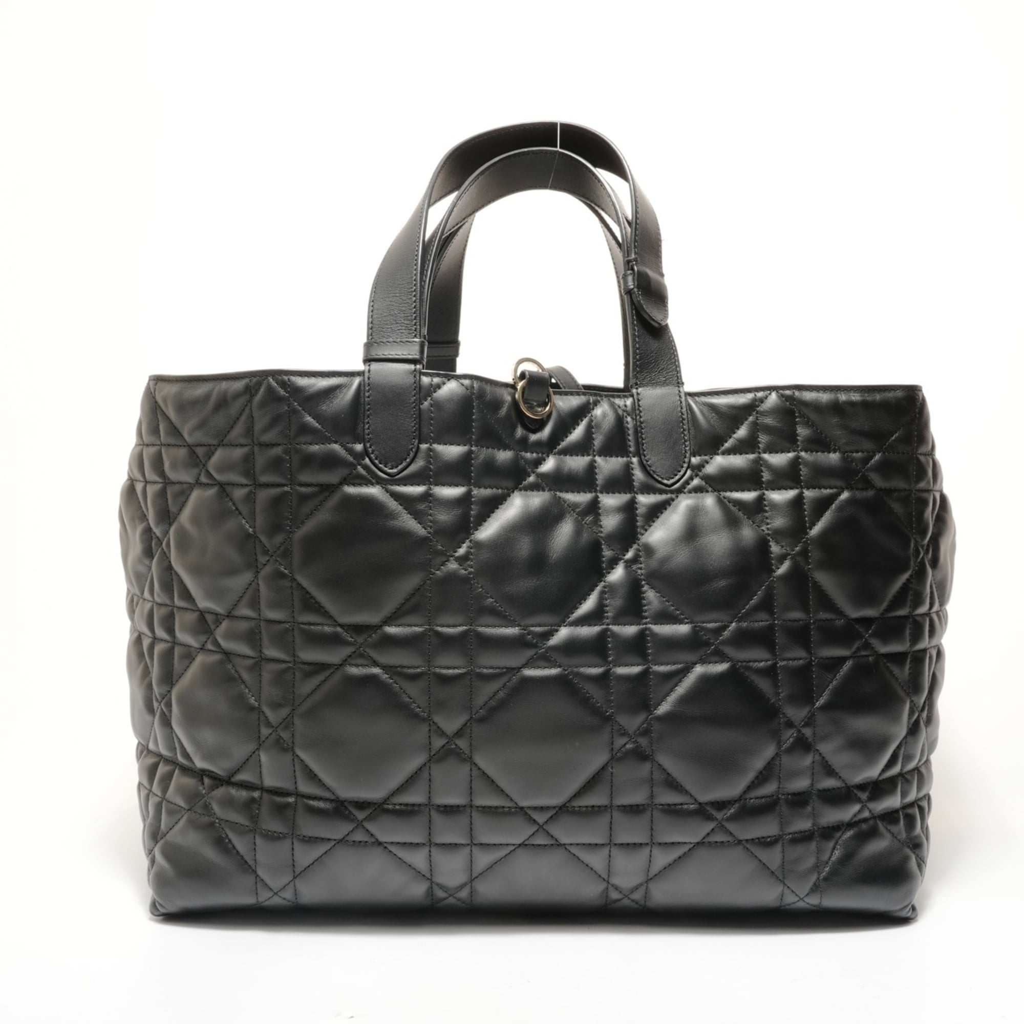 Christian Dior Black Leather Tote Bag (Pre-Owned)