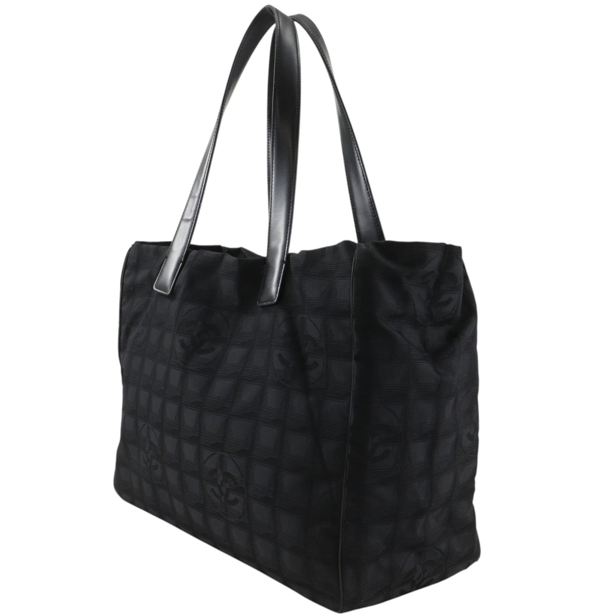 Chanel Black New Travel Line Tote Bag Weekend Bag (Pre-Owned)