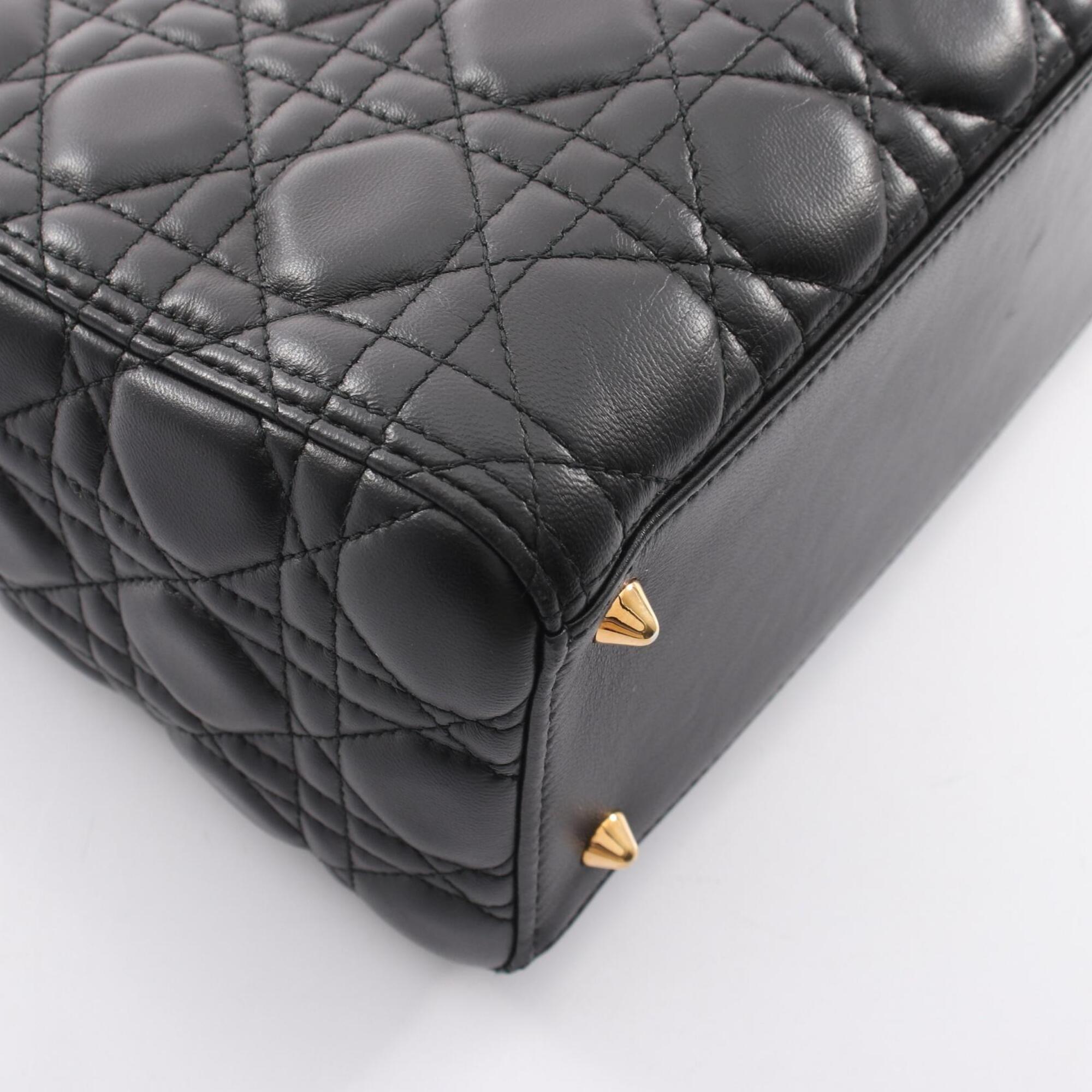 Christian Dior Black Leather Handbag (Pre-Owned)
