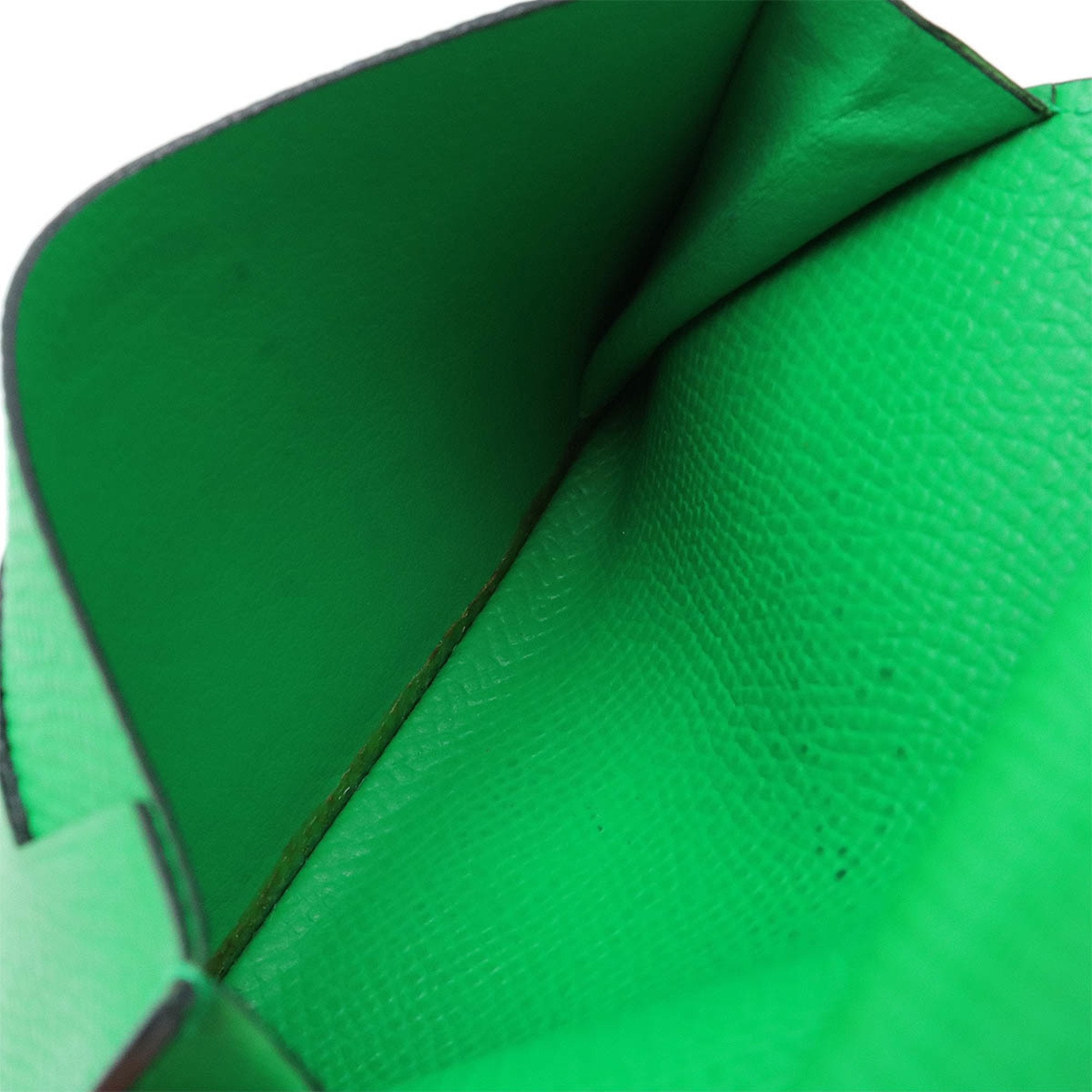 Hermes Green Leather Wallet (Bi-Fold) (Pre-Owned)