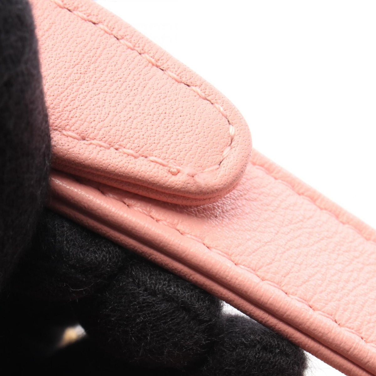 Chanel Pink Leather Fanny Pack Handbag Shoulder Bag (Pre-Owned)