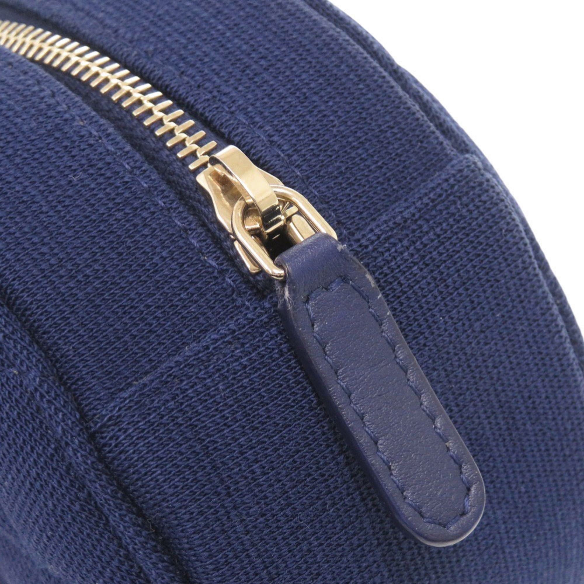 Chanel Blue Cotton Shoulder Bag (Pre-Owned)
