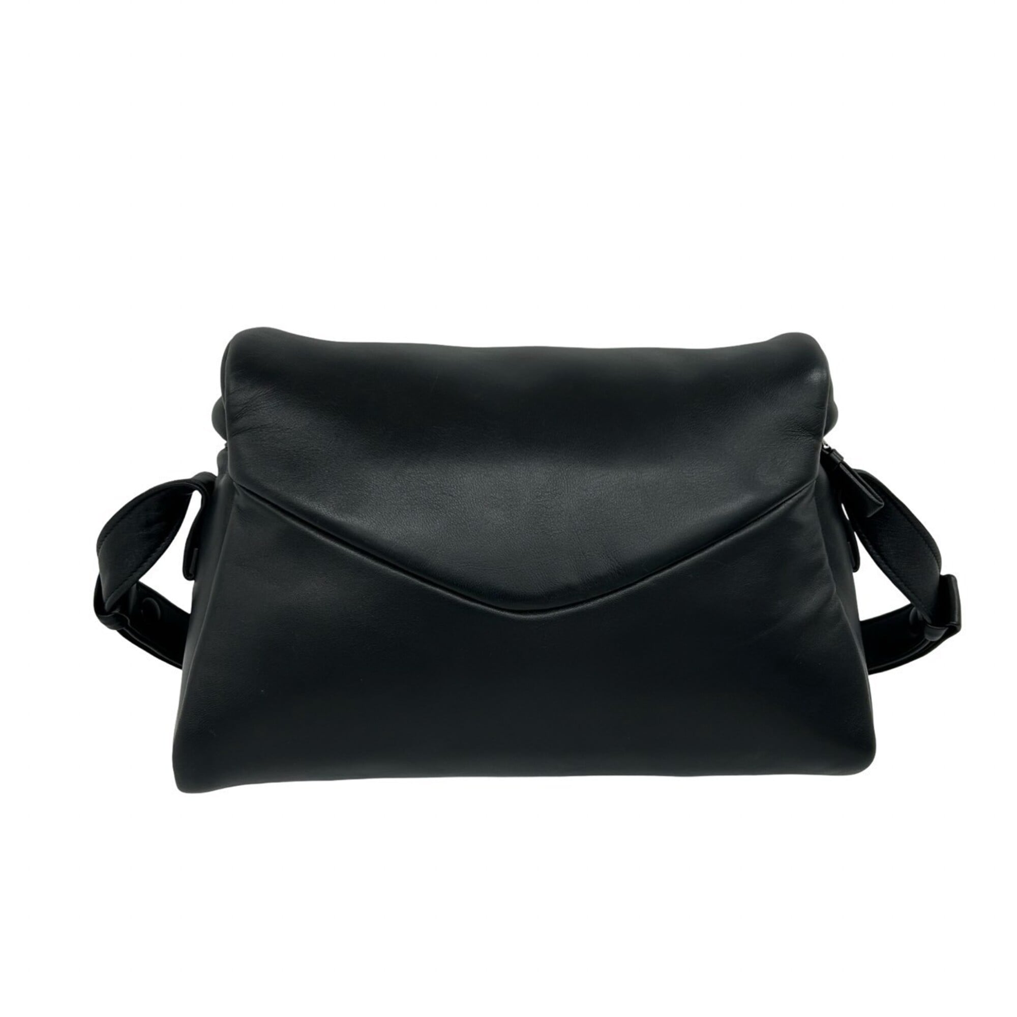 Prada Black Leather Crossbody Bag Pochette Shoulder Bag (Pre-Owned)