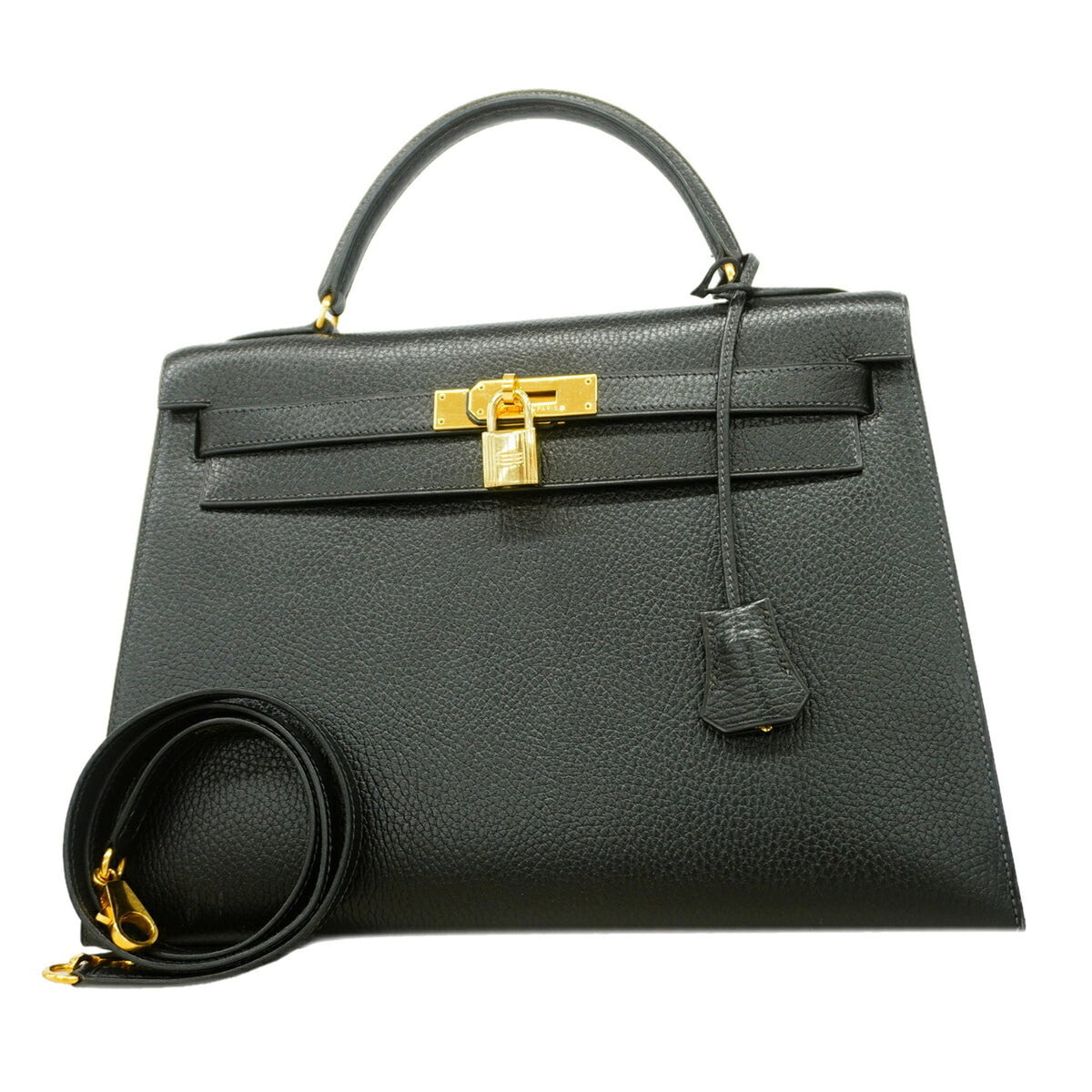 Hermes Black Ardennes Leather Handbag (Pre-Owned)