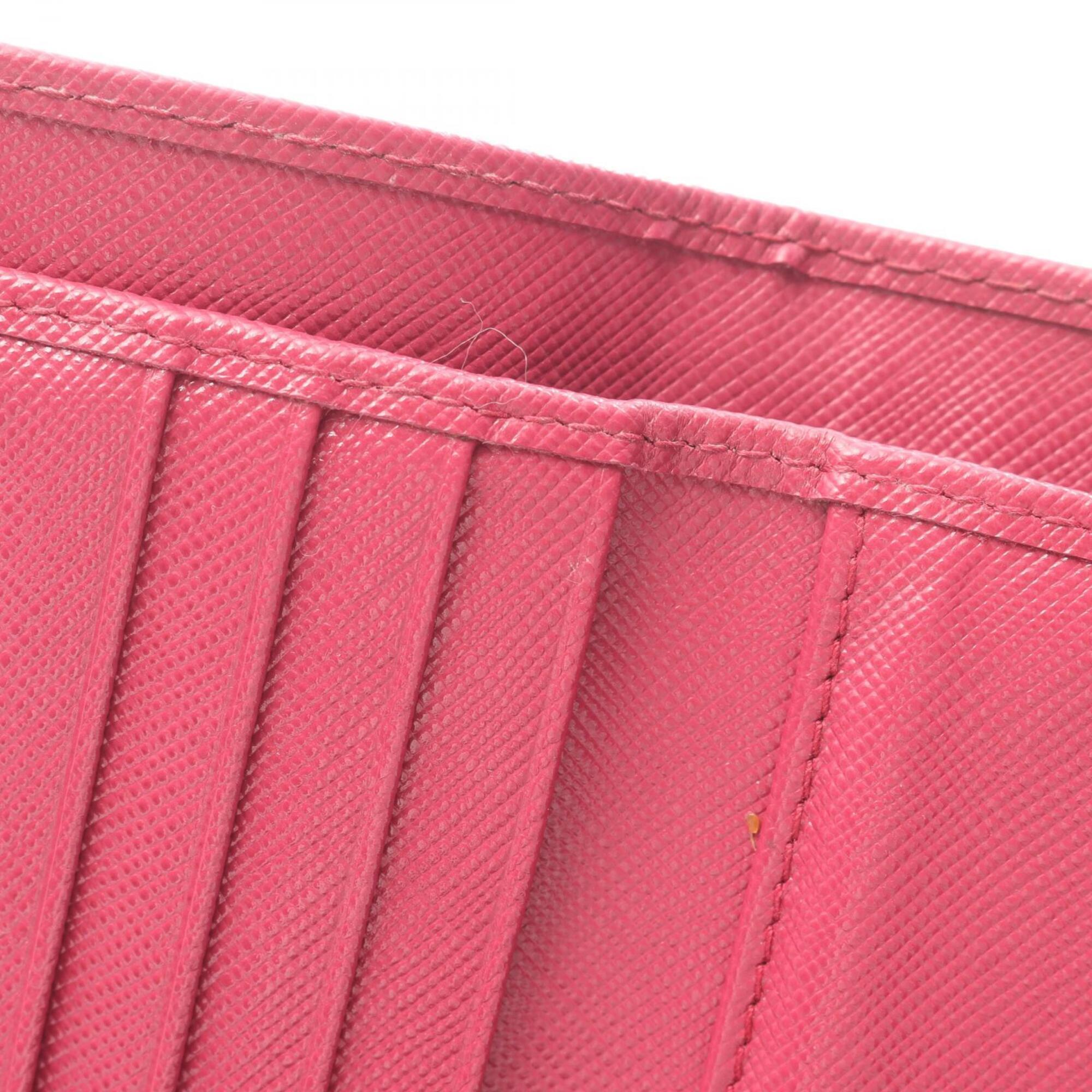 Prada Pink Leather Wallet (Tri-Fold) (Pre-Owned)