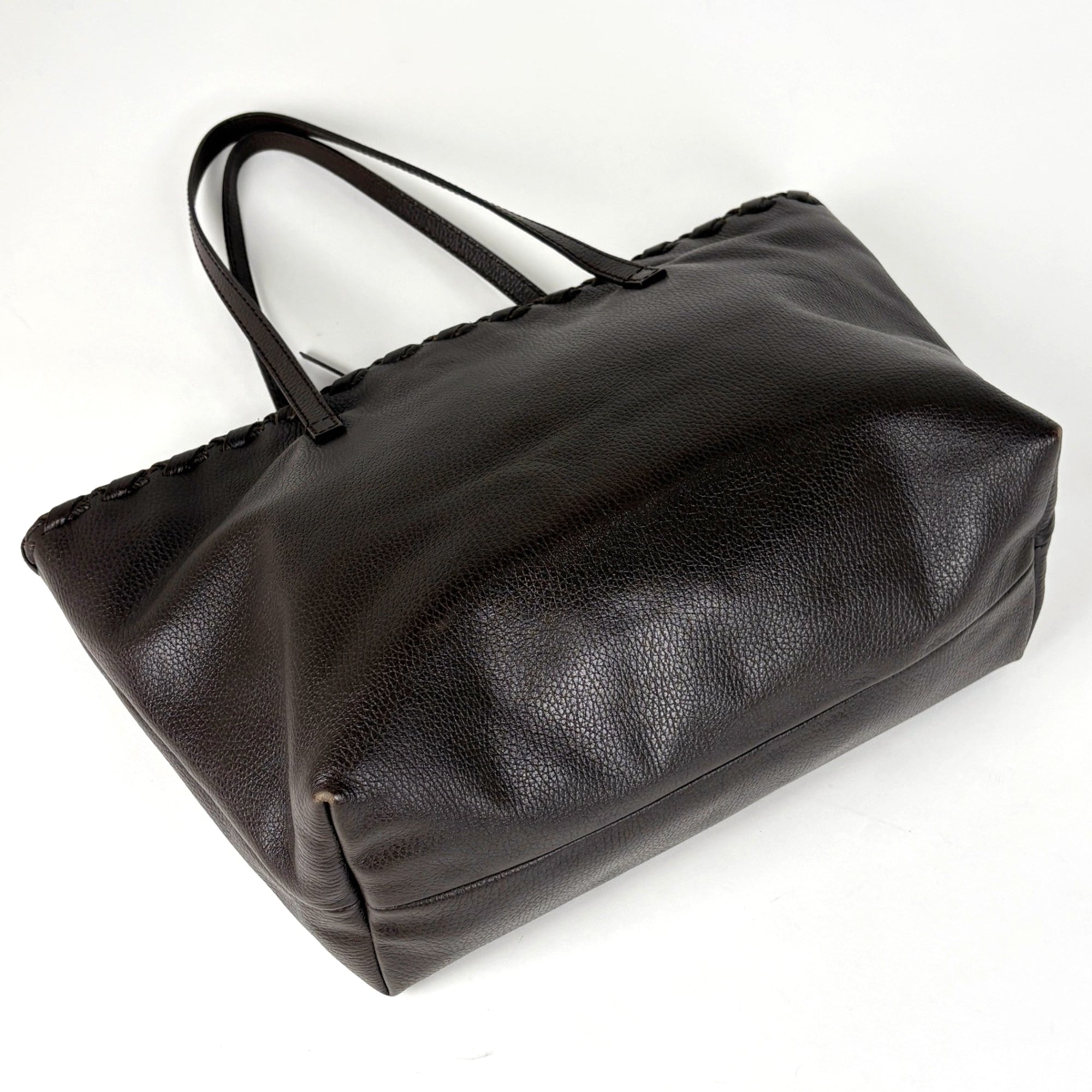 Gucci Brown Leather Tote Bag (Pre-Owned)