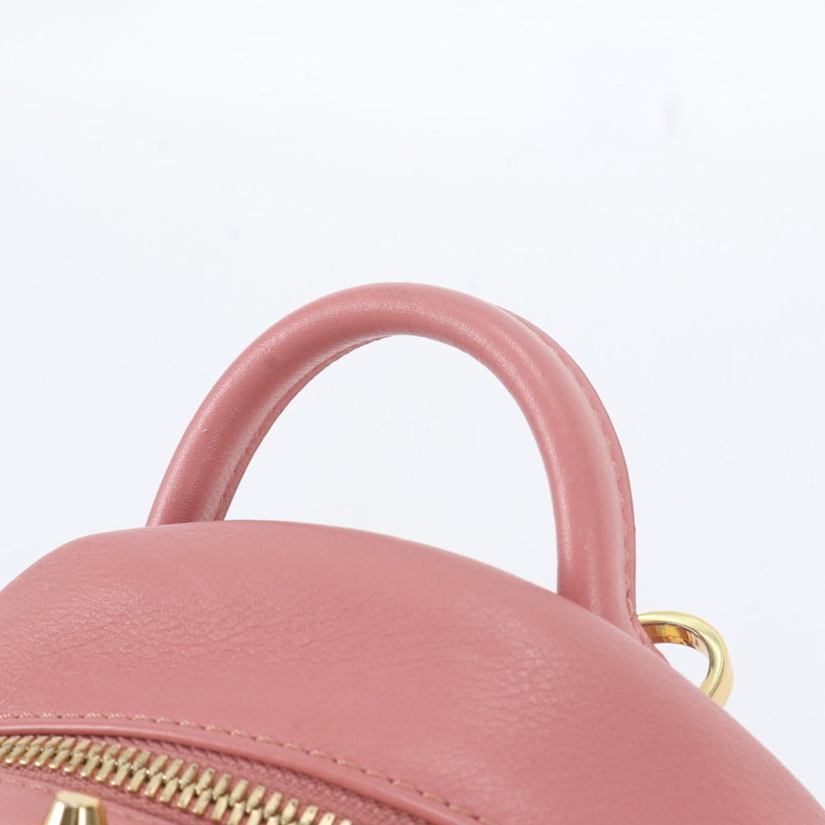 Mcm Pink Leather Shoulder Bag (Pre-Owned)