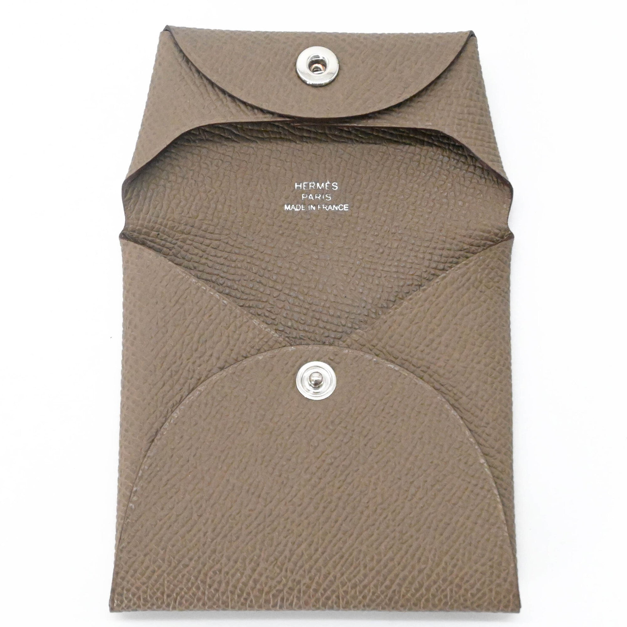 Hermes Beige Epsom Leather Coin Purse/Coin Case (Pre-Owned)
