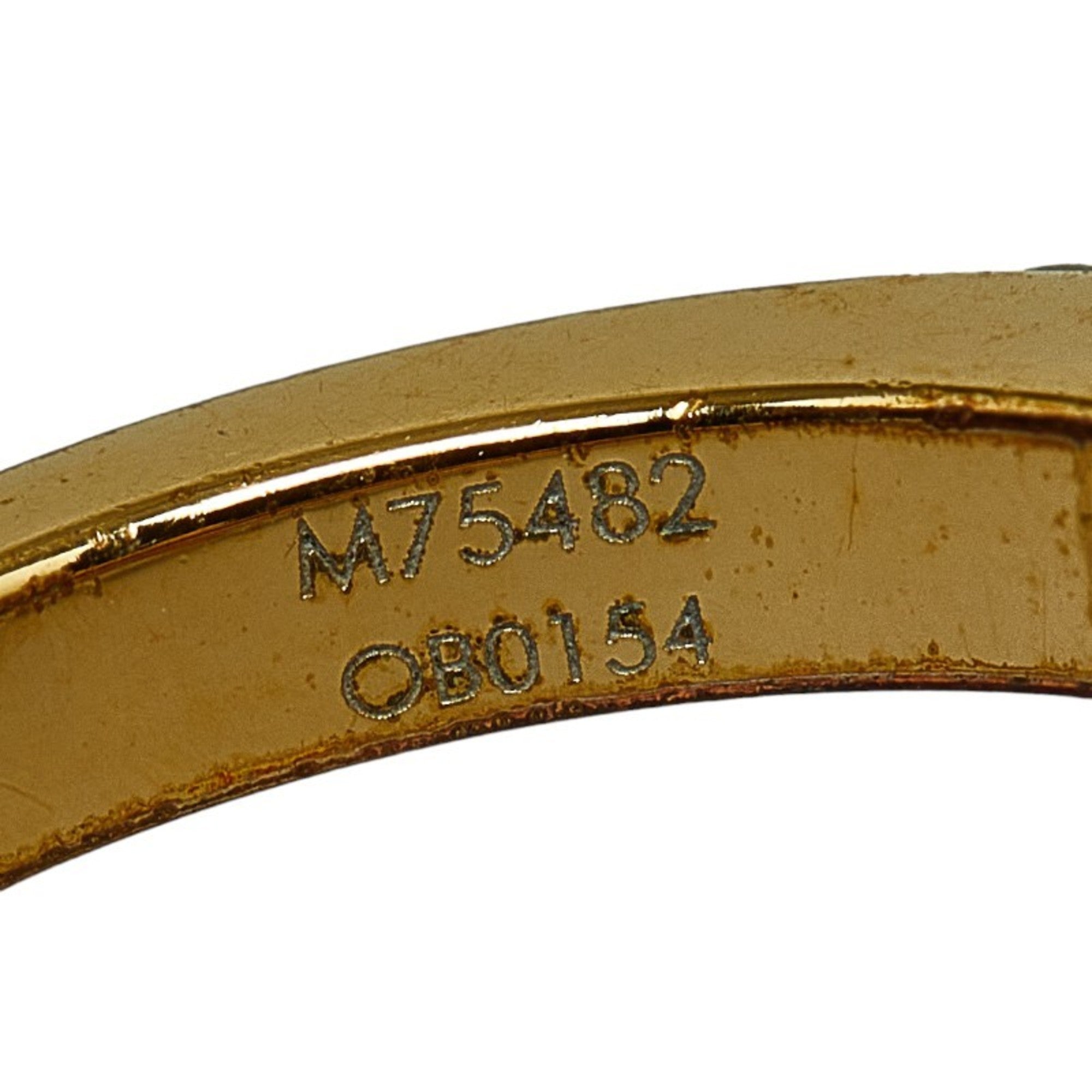 Louis Vuitton Gold Gold Plating Band Ring (Pre-Owned)