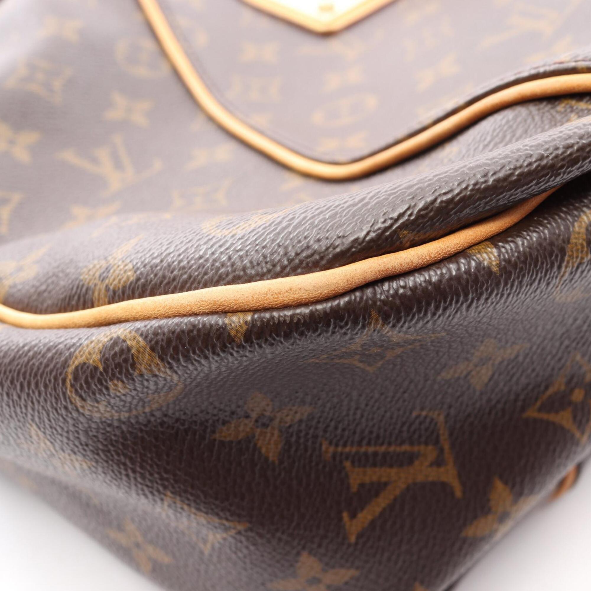 Louis Vuitton Brown Coated Canvas Pvc Monogram Leather Handbag Shoulder Bag (Pre-Owned)