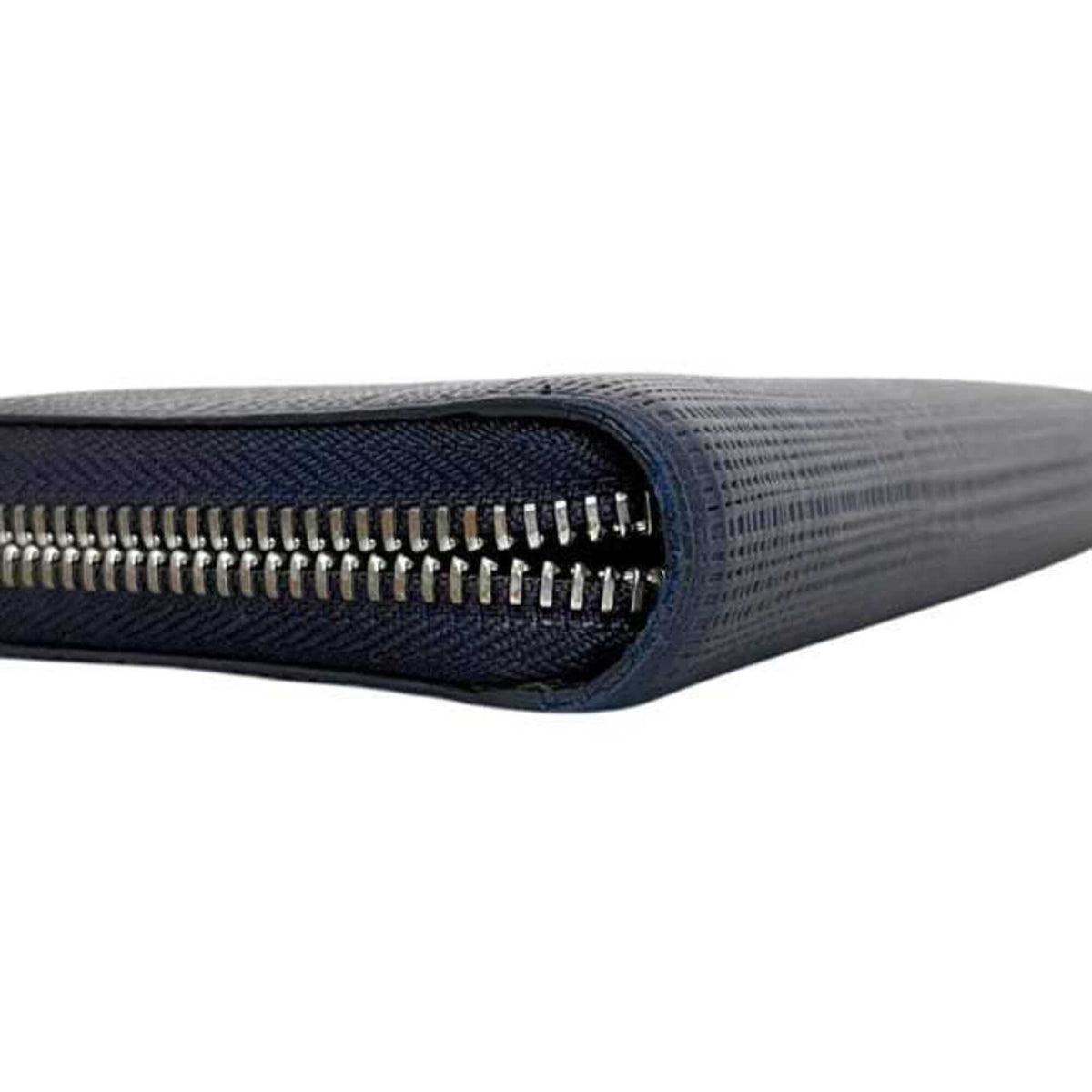 Loewe Navy Leather Long Wallet (Bi-Fold) (Pre-Owned)