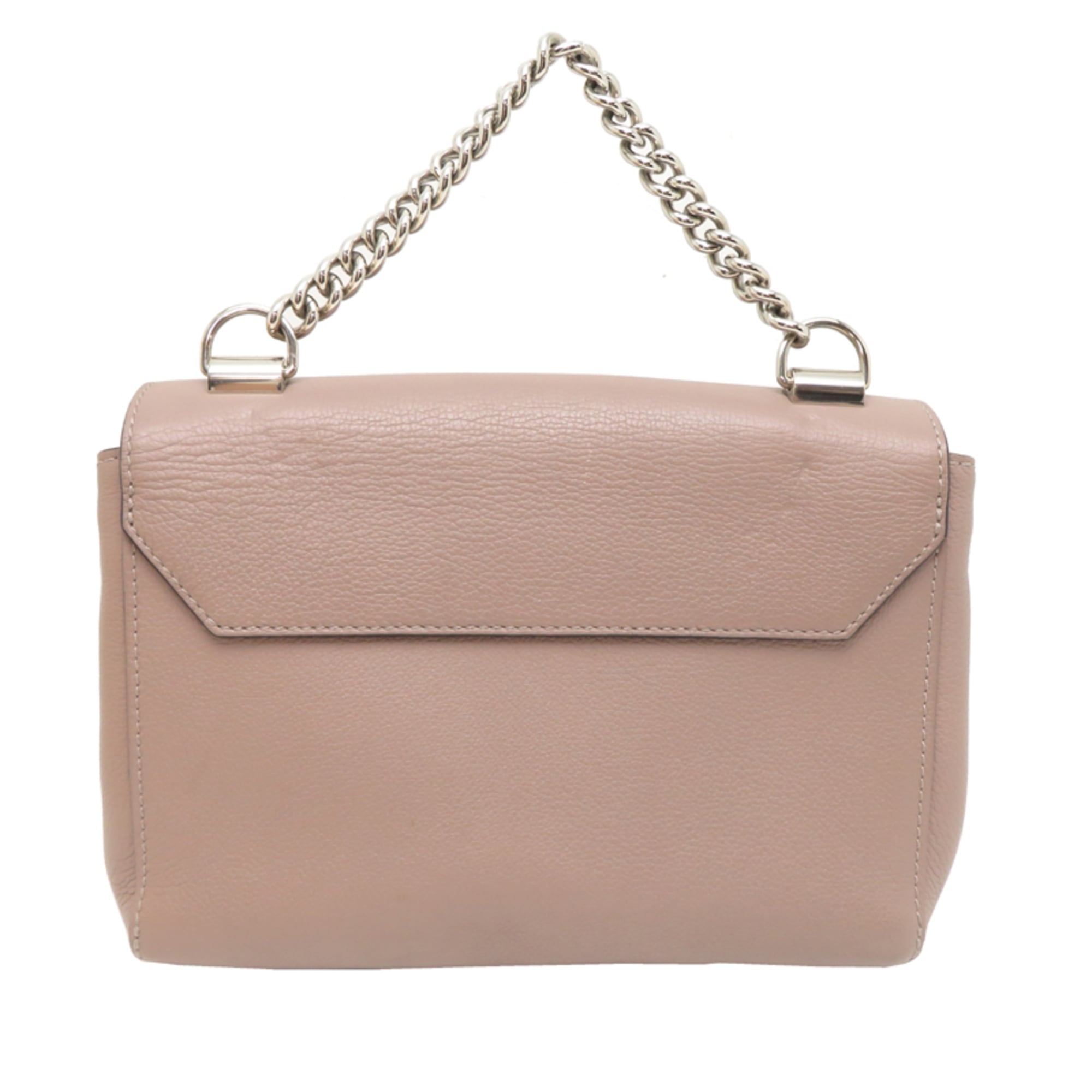 Louis Vuitton Pink Beige Leather Handbag (Pre-Owned)