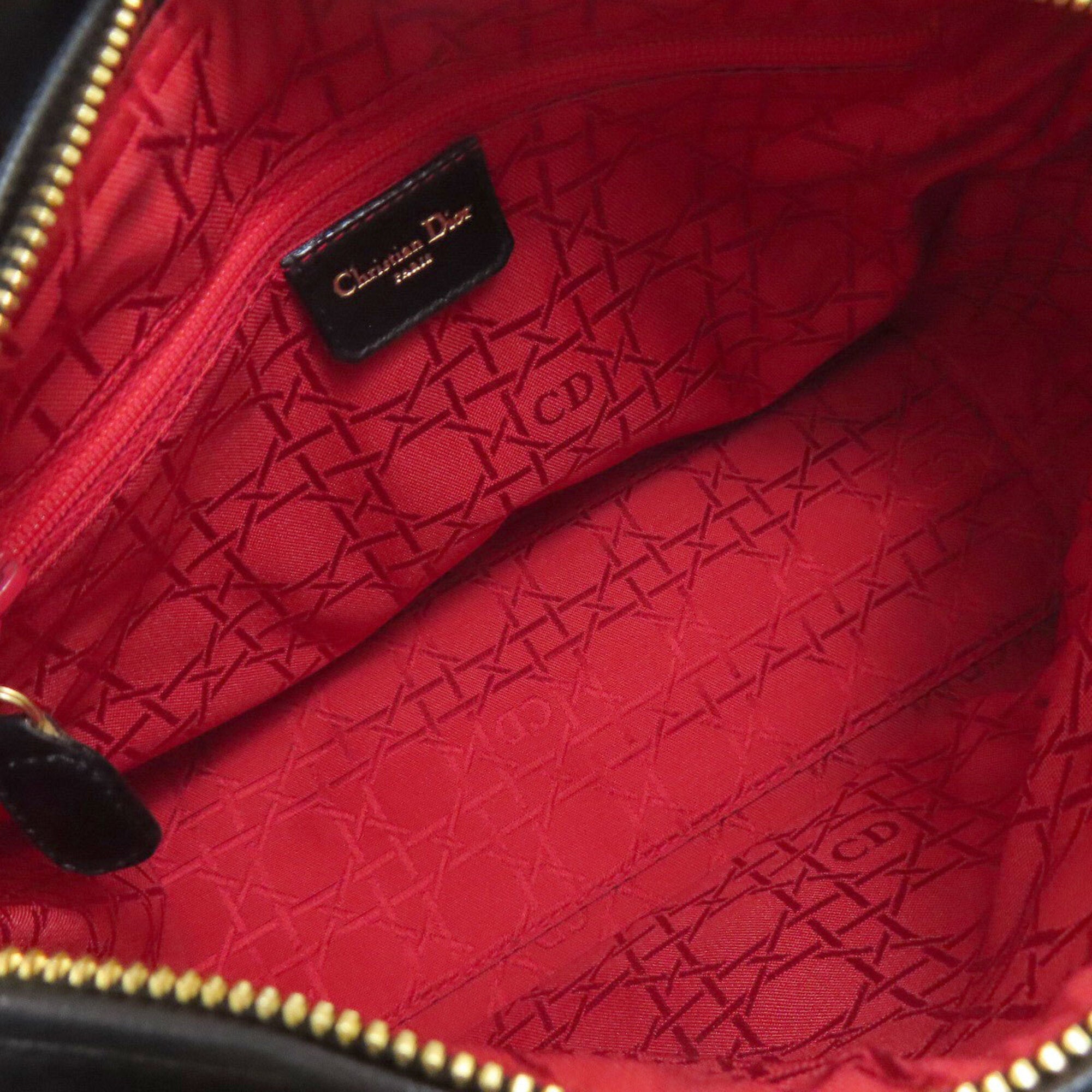 Christian Dior Black Leather Handbag (Pre-Owned)