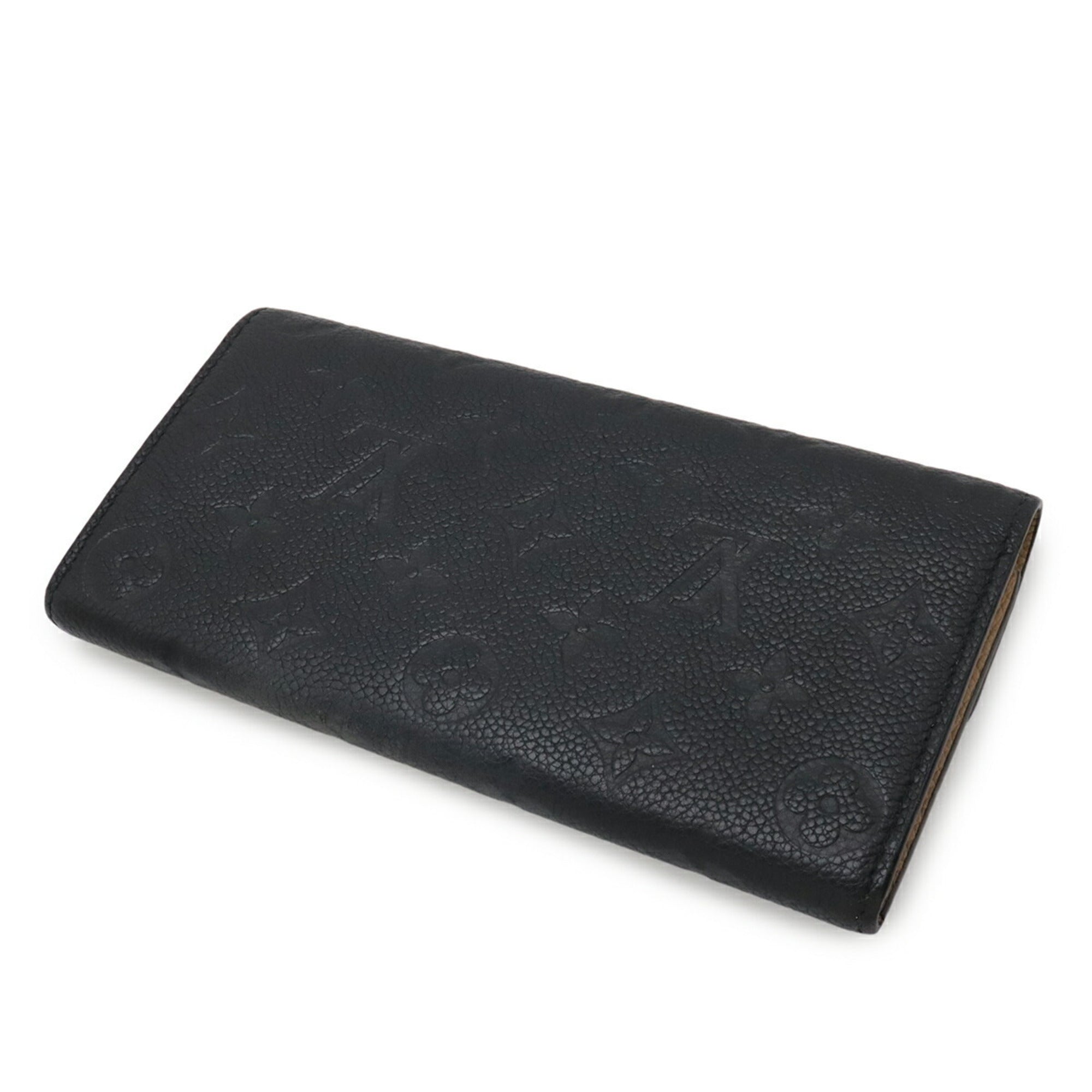 Louis Vuitton Monogram Empreinte Black Noir Monogram Empreinte Long Wallet (Bi-Fold) (Pre-Owned)