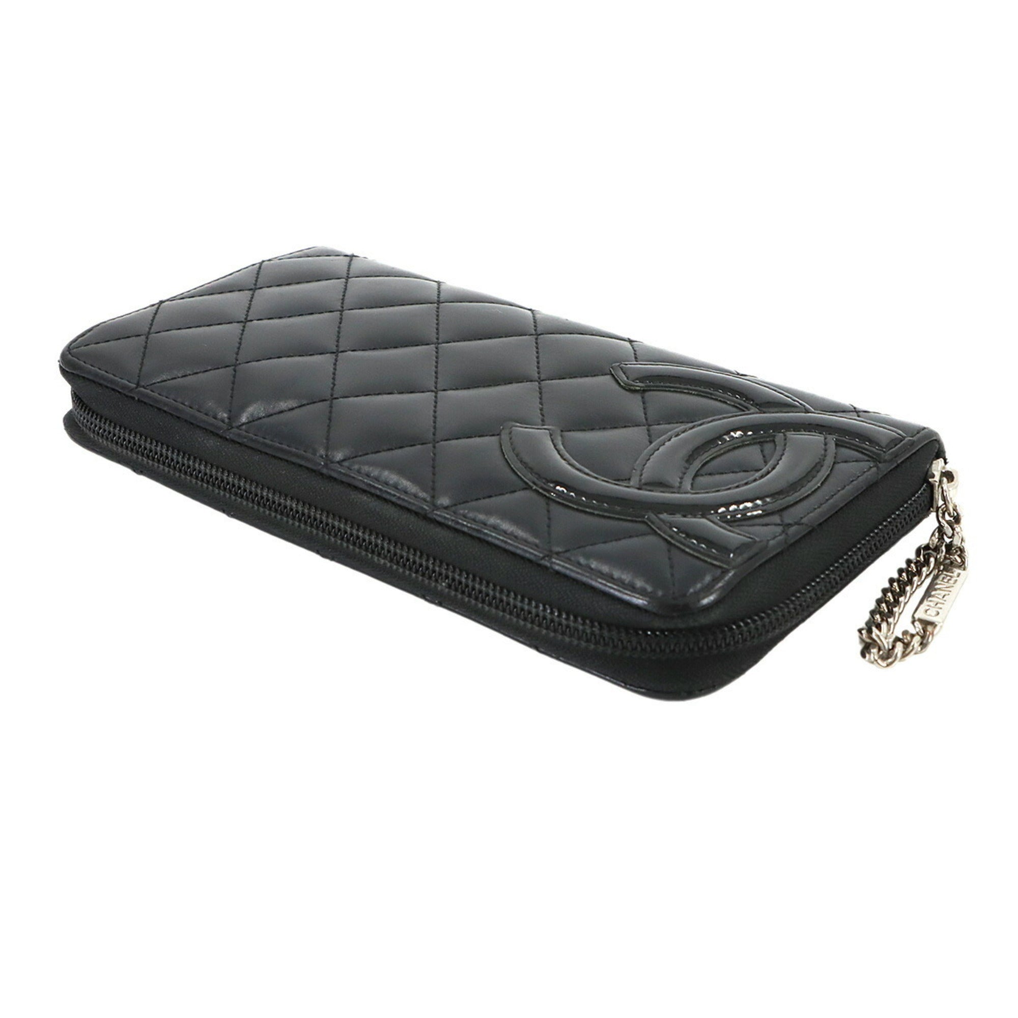 Chanel Black Cambon Ligne Long Wallet (Bi-Fold) (Pre-Owned)
