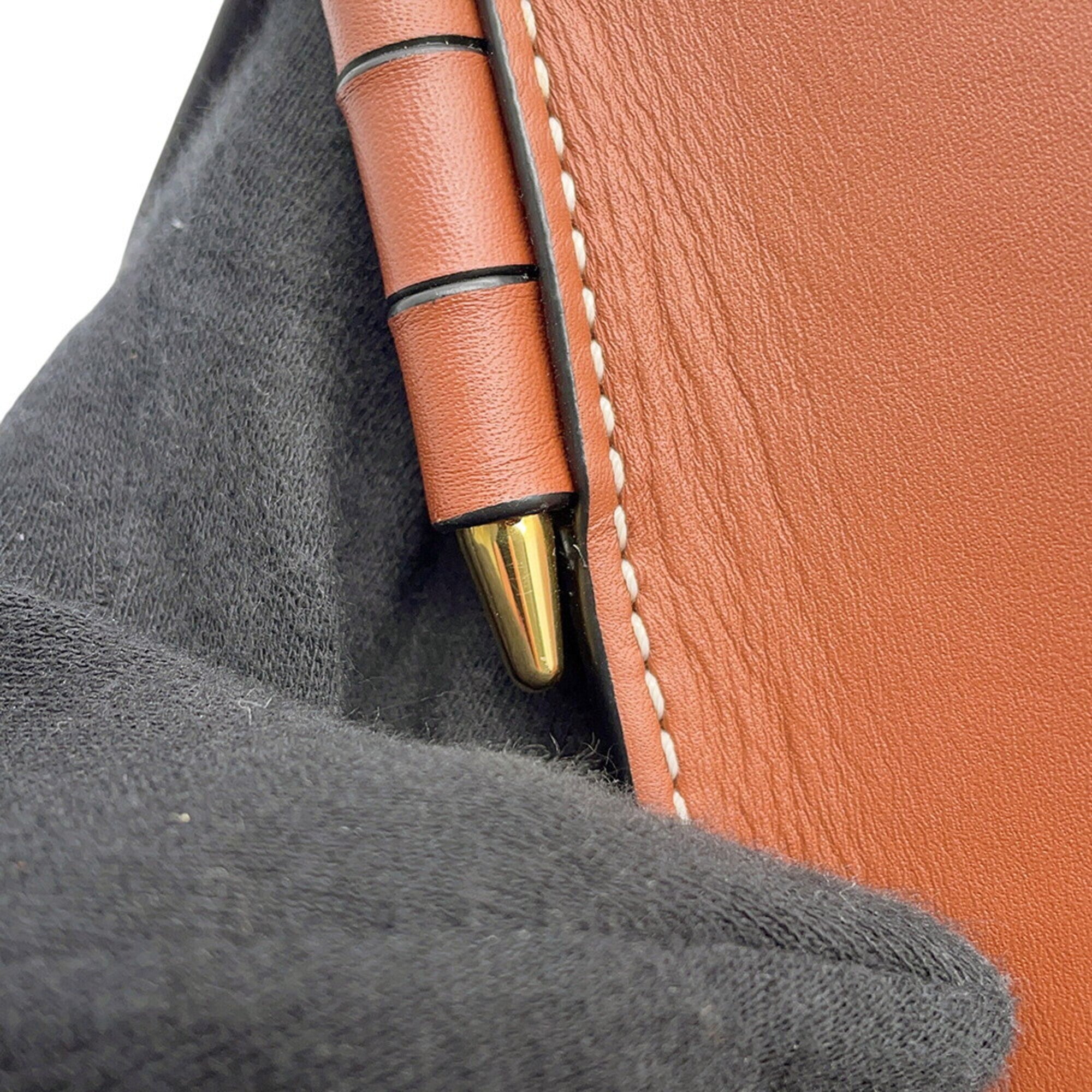 Loewe Brown Leather Handbag Pochette Shoulder Bag (Pre-Owned)