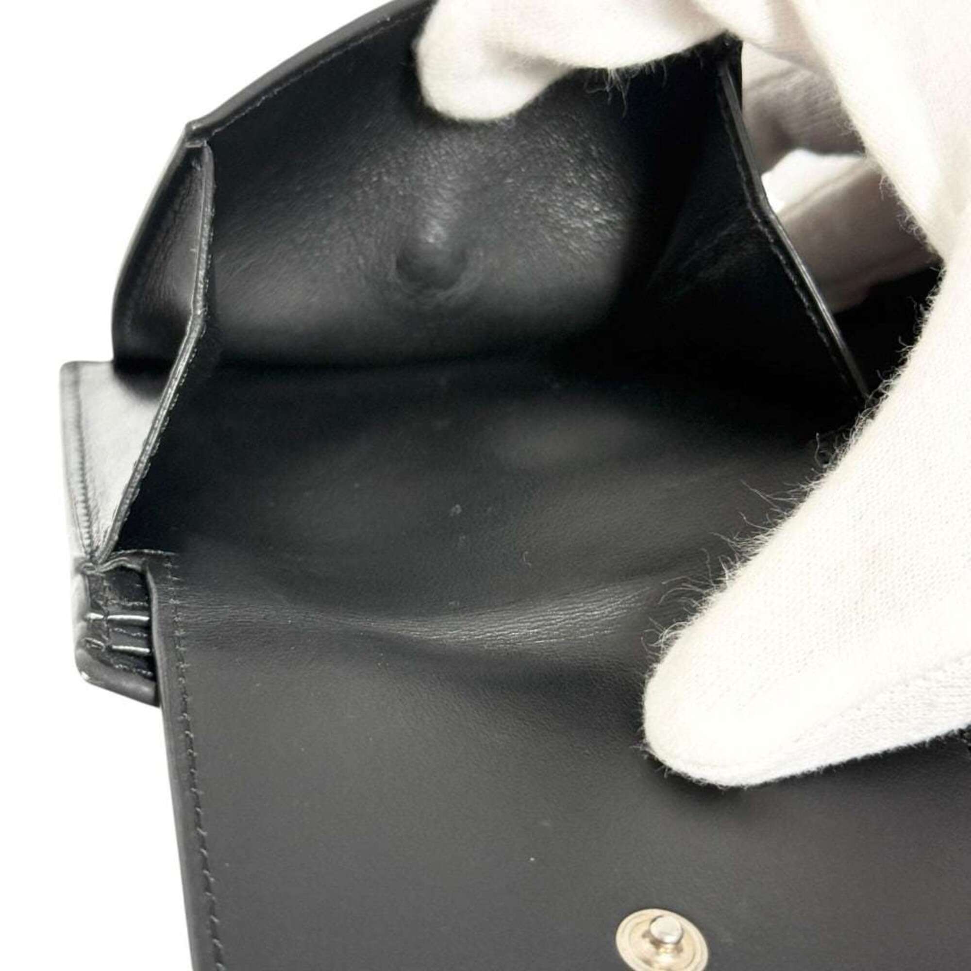 Celine Black Leather Wallet (Bi-Fold) (Pre-Owned)