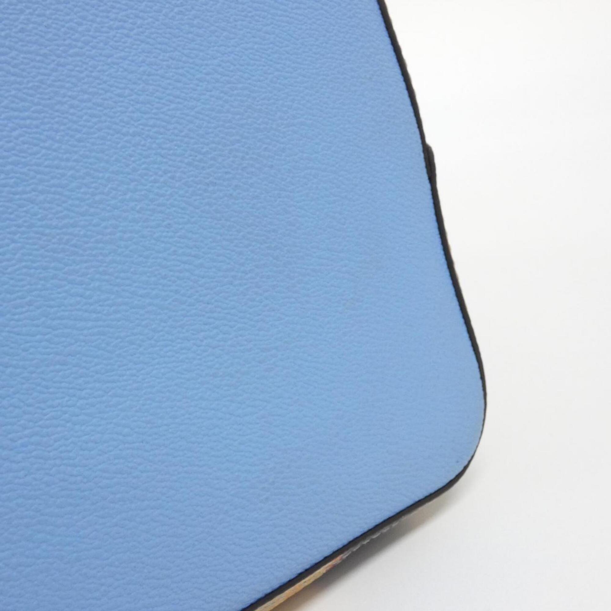 Louis Vuitton Monogram Sky Blue Coated Canvas Shoulder Bag (Pre-Owned)